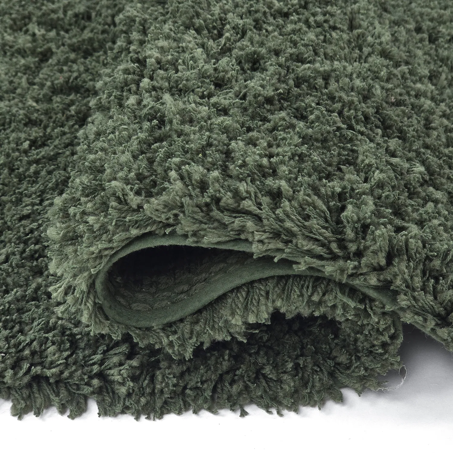Ryijymatot - Combarro Solid Cotton Shaggy (vihreä)