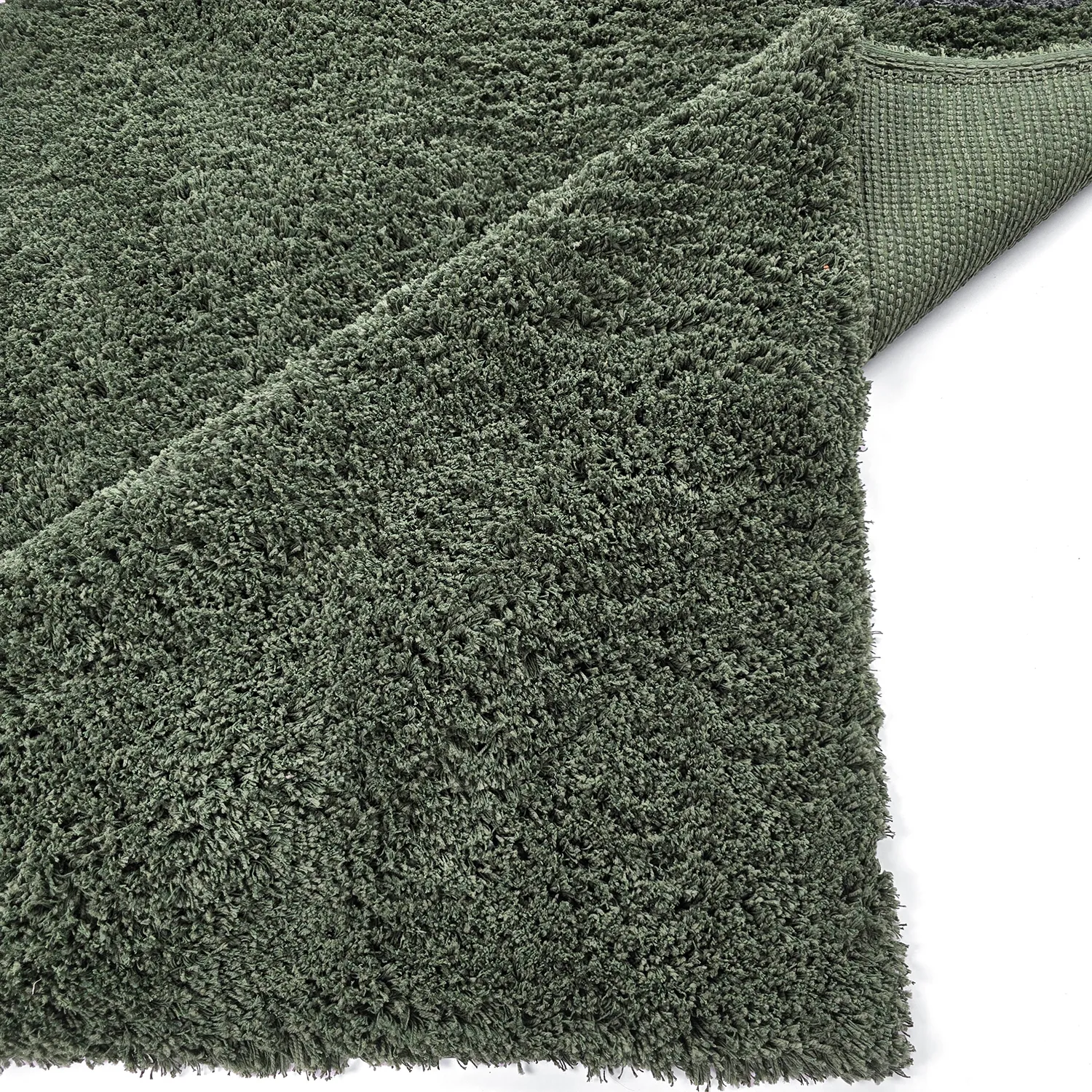 Ryijymatot - Combarro Solid Cotton Shaggy (vihreä)