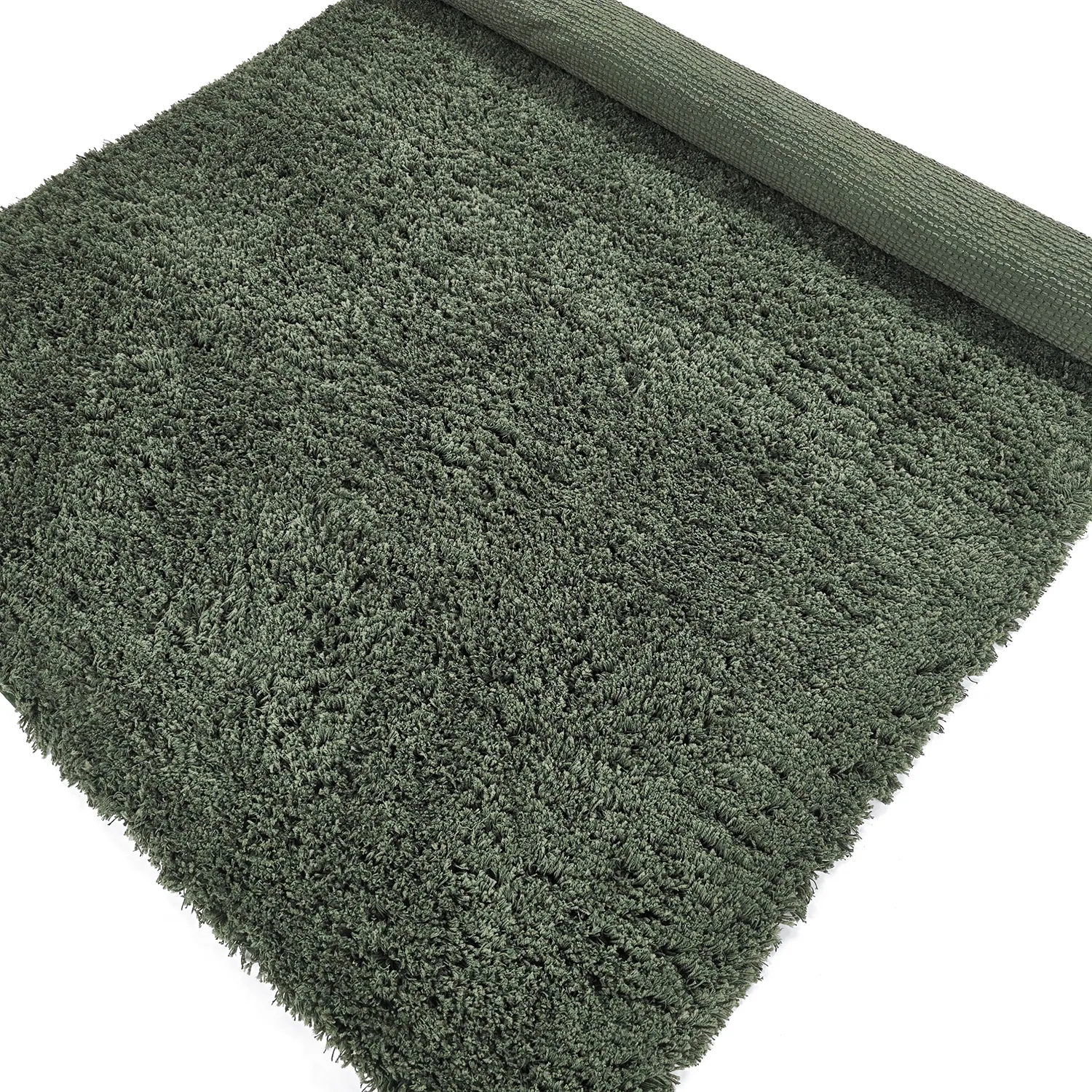 Ryijymatot - Combarro Solid Cotton Shaggy (vihreä)