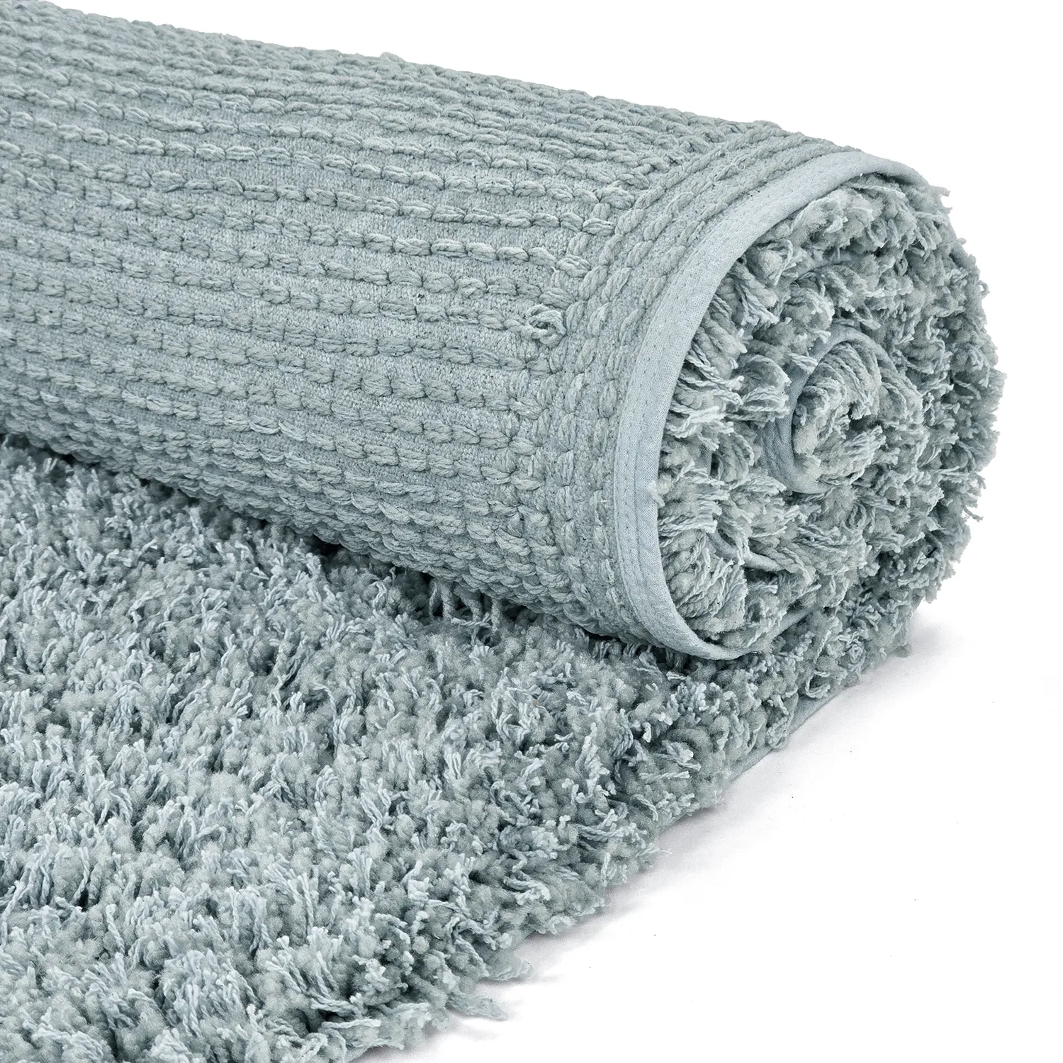 Ryijymatot - Combarro Solid Cotton Shaggy (vaaleansininen)