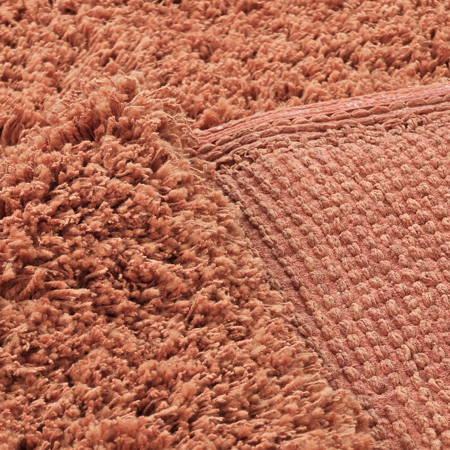 Ryijymatot - Combarro Solid Cotton Shaggy (vaalea oranssi)