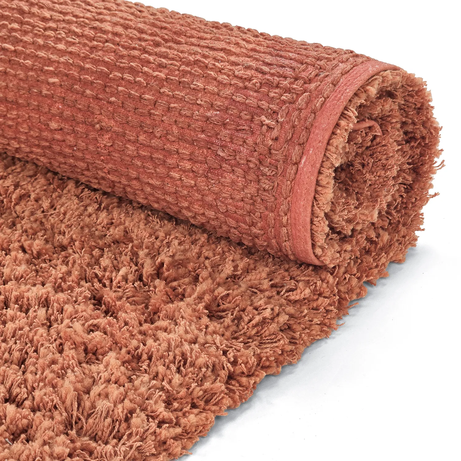 Ryijymatot - Combarro Solid Cotton Shaggy (vaalea oranssi)