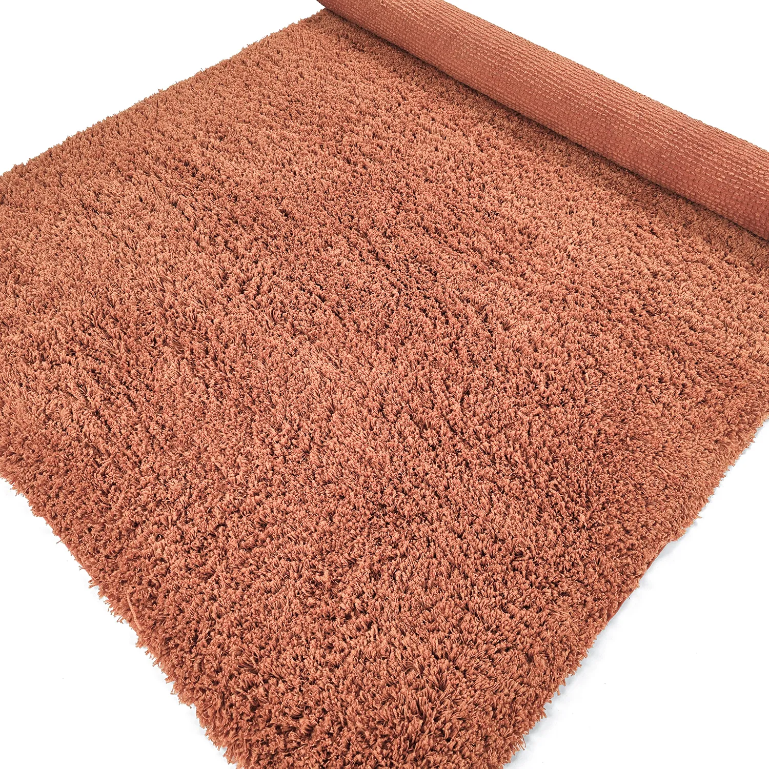 Ryijymatot - Combarro Solid Cotton Shaggy (vaalea oranssi)