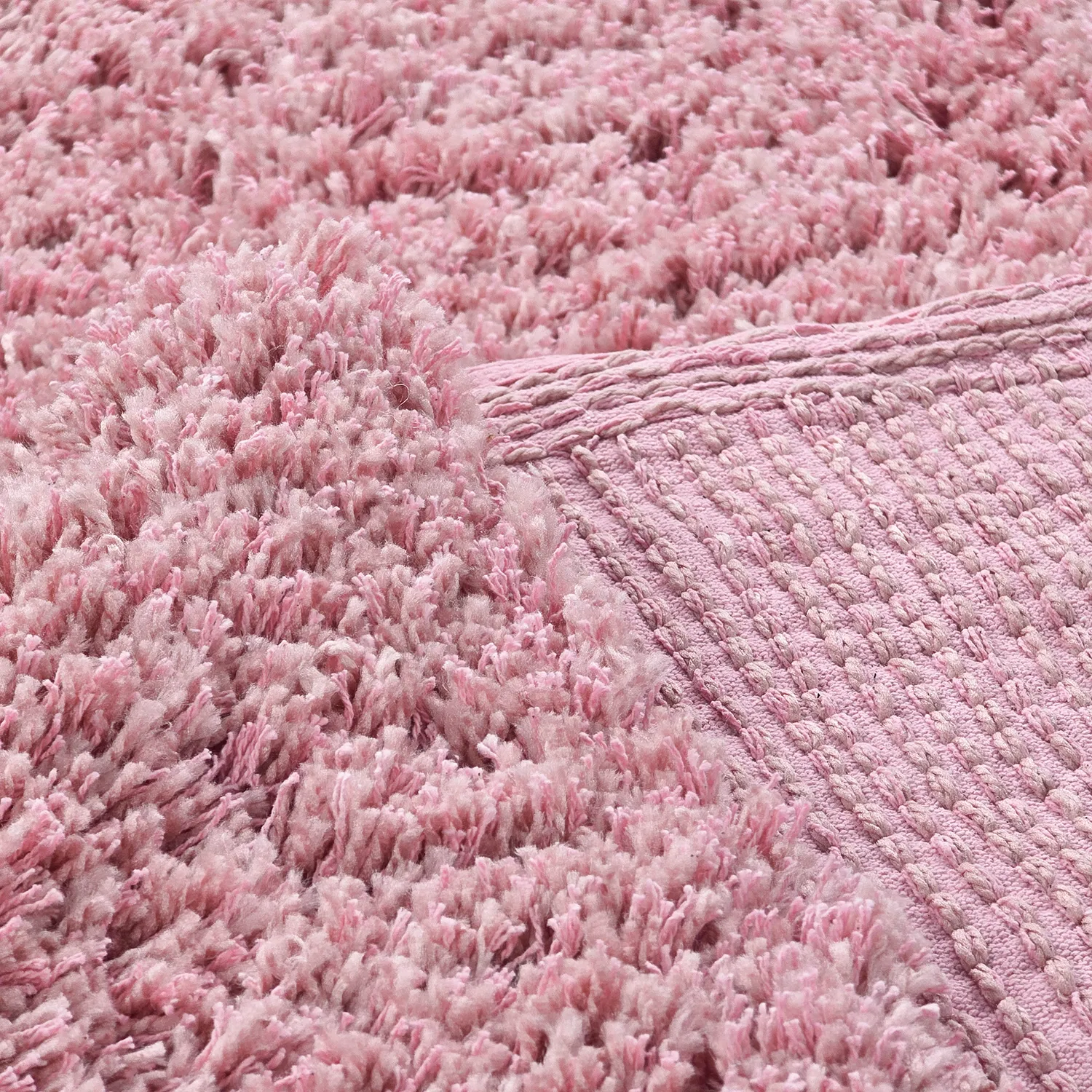 Ryijymatot - Combarro Solid Cotton Shaggy (vaaleanpunainen)
