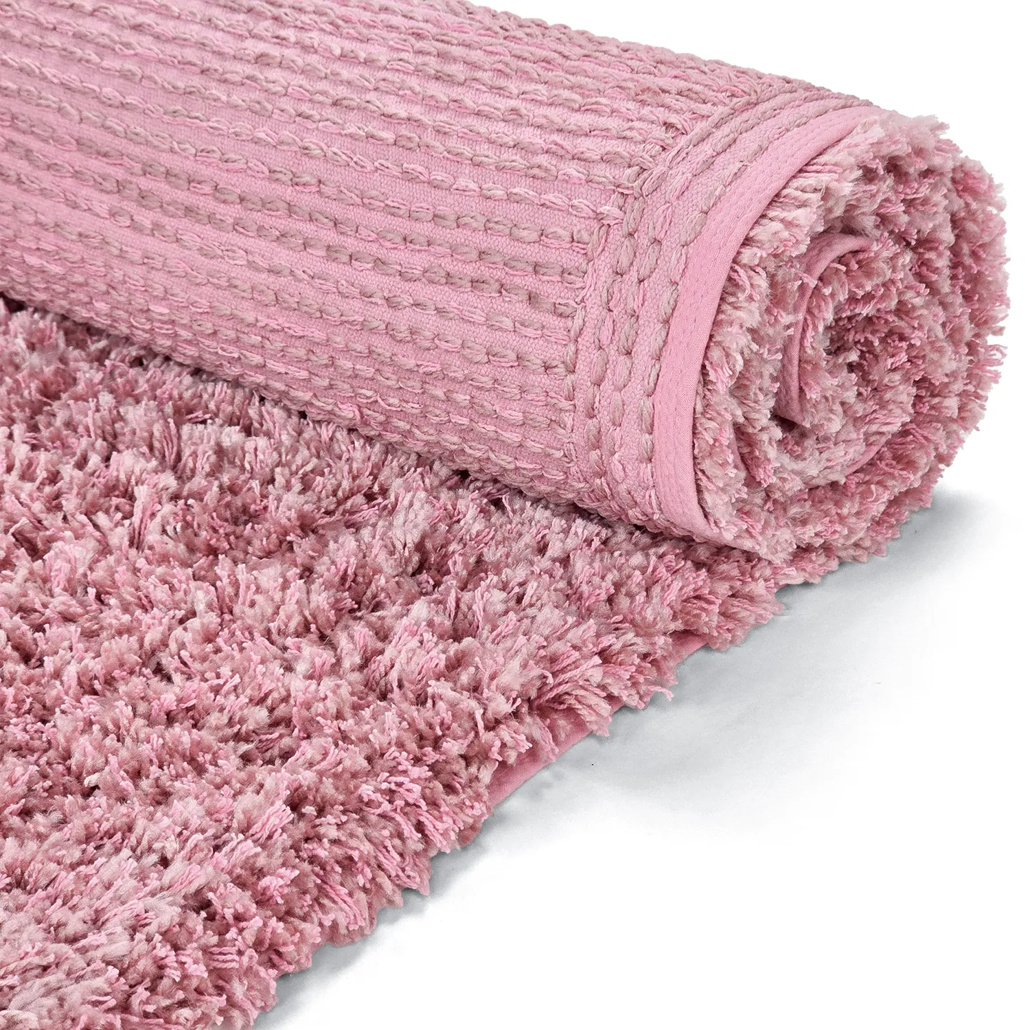 Ryijymatot - Combarro Solid Cotton Shaggy (vaaleanpunainen)