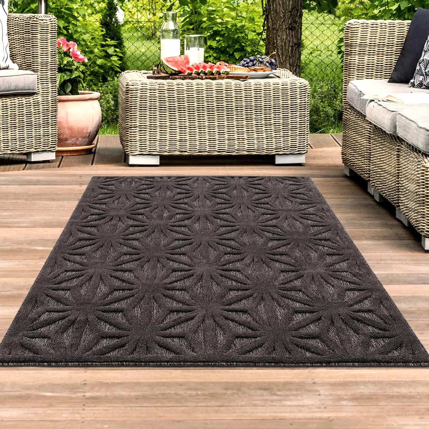 Shaggy Indoor-Outdoor - Preston (antrasiitti)