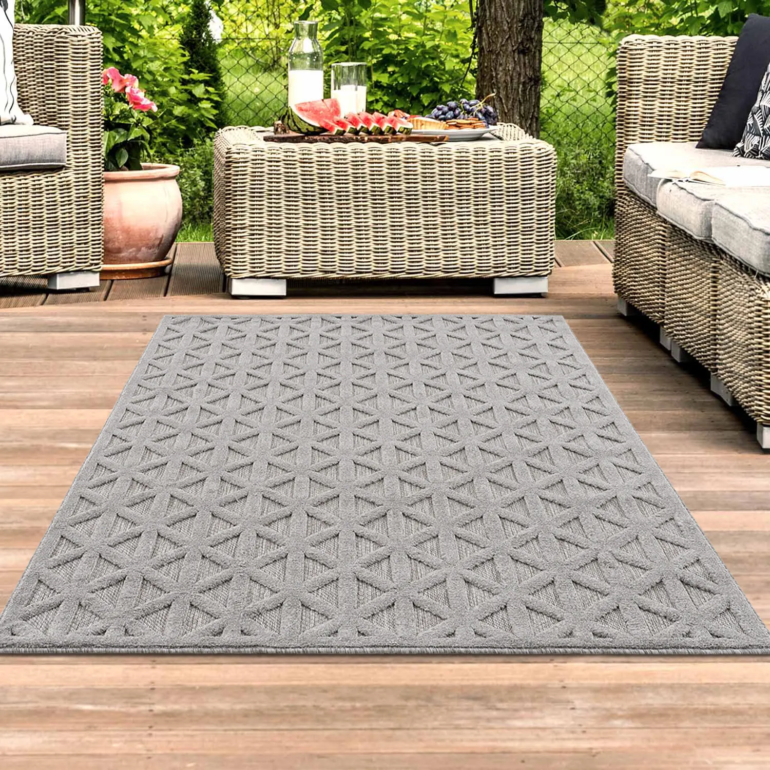 Shaggy Indoor-Outdoor - Aberdeen (harmaa)