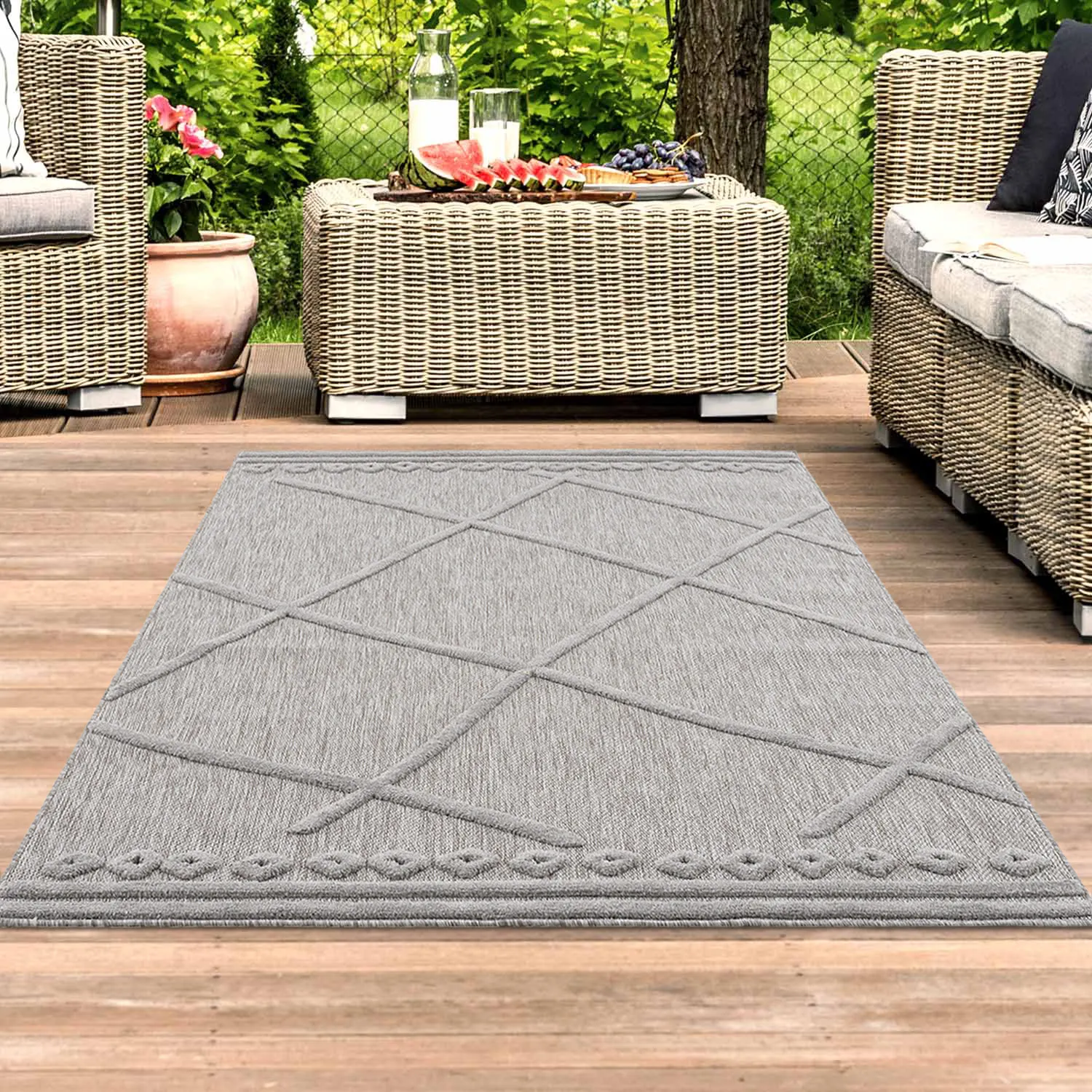 Shaggy Indoor-Outdoor - Newhaven (harmaa)