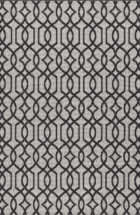 Wilton-matto - Kebira (harmaa/musta)