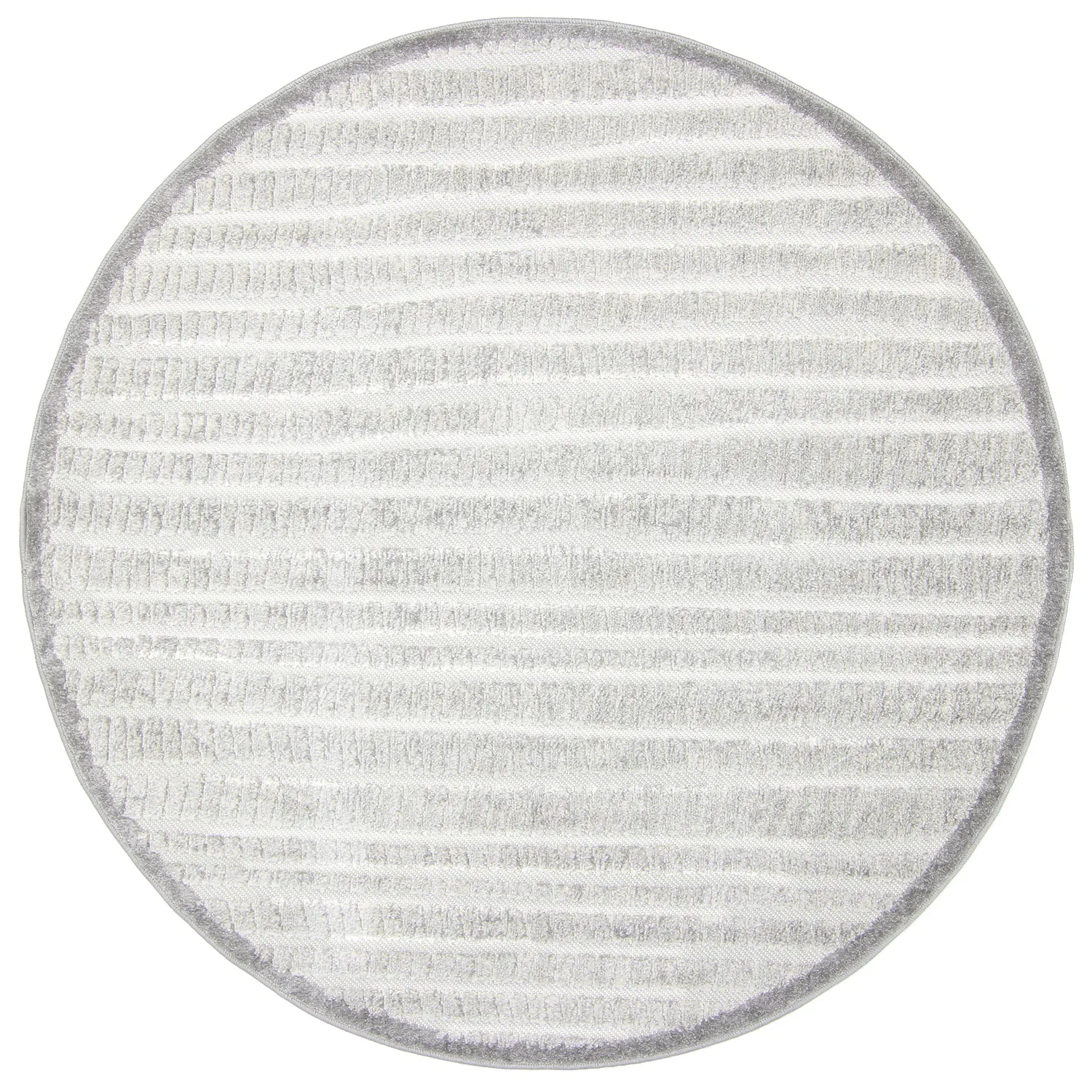 Pyöreä matot - Indoor/Outdoor Kendall (cream/harmaa)