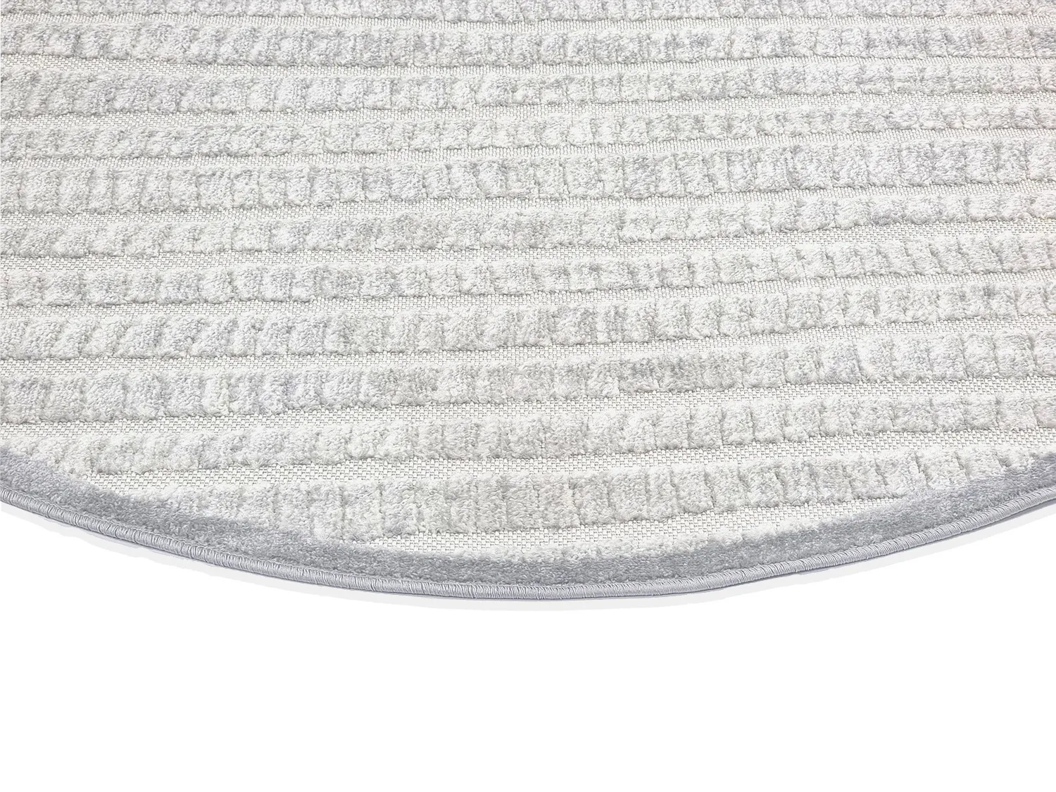 Pyöreä matot - Indoor/Outdoor Kendall (cream/harmaa)