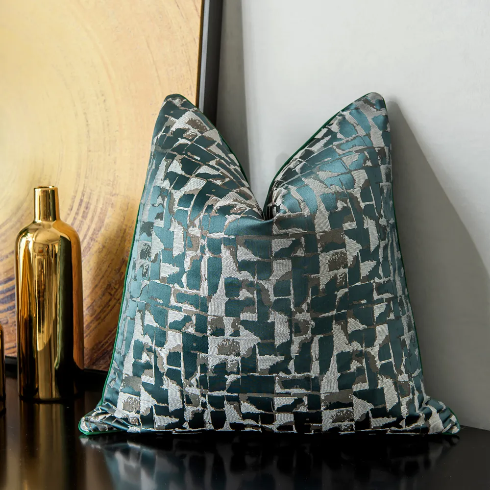 Tyynyliina - Square Luxury 45 x 45 cm (vihreä/multi)