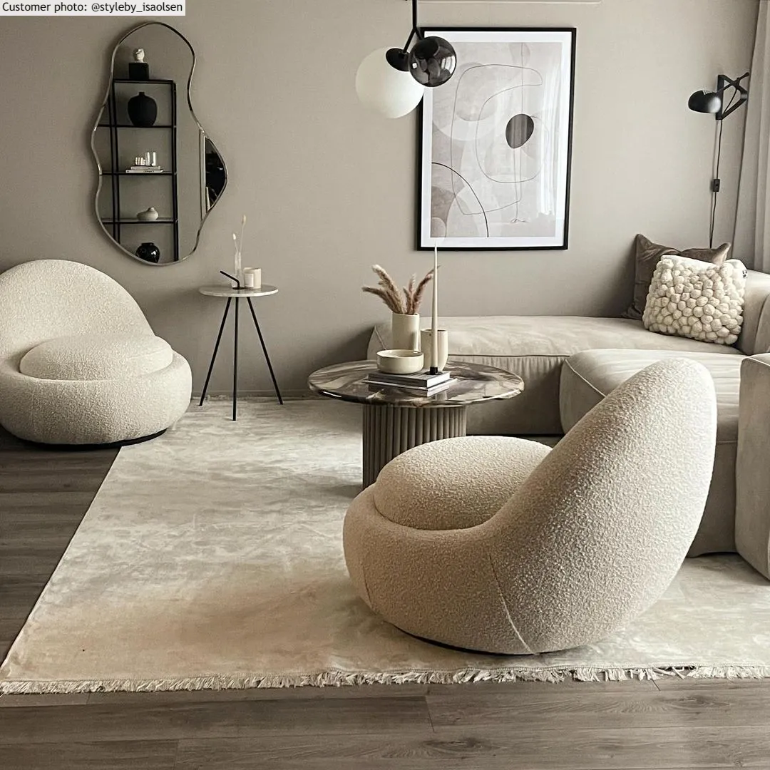 Wilton-matto - Art Silk (vaaleanharmaa/beige)