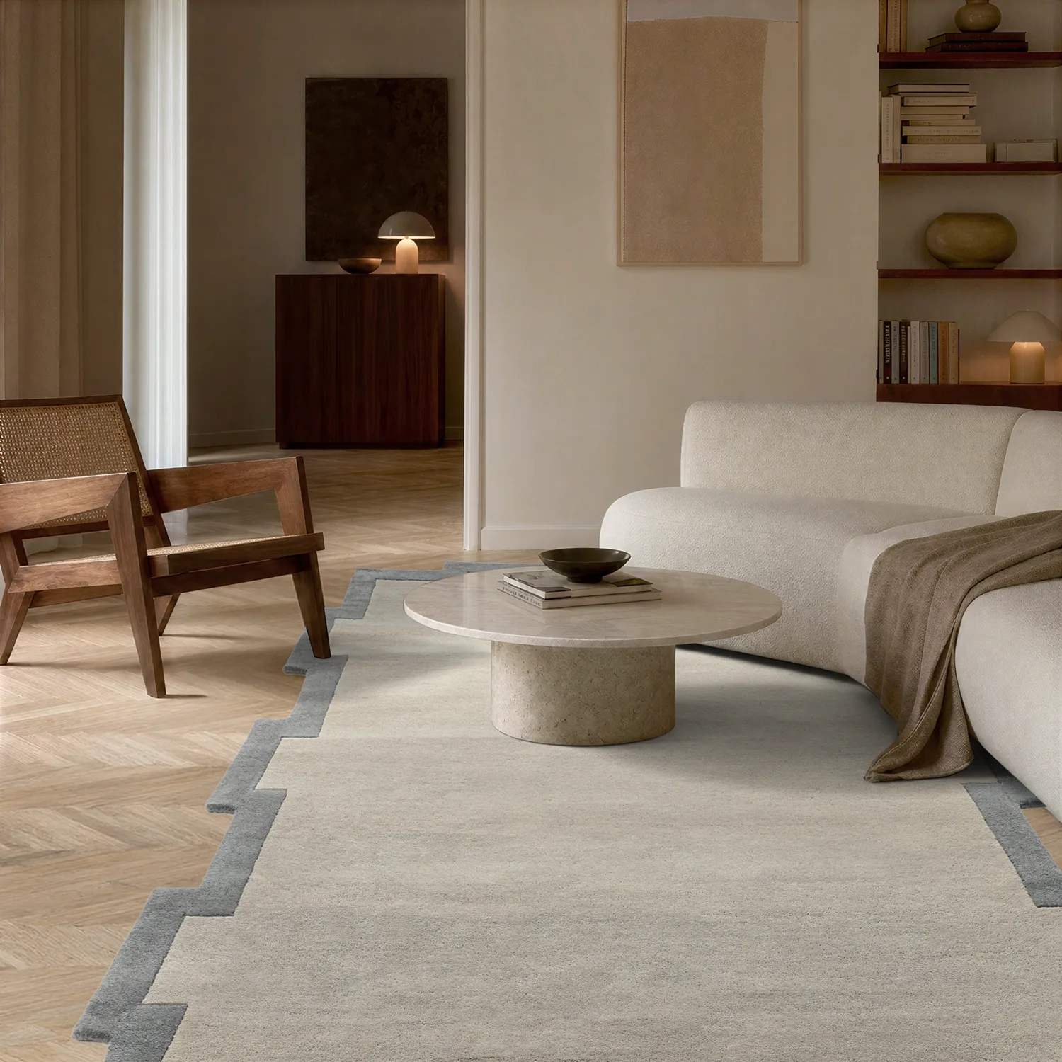 Villamatto - Agra Hand Tufted Wool Premium (harmaa)