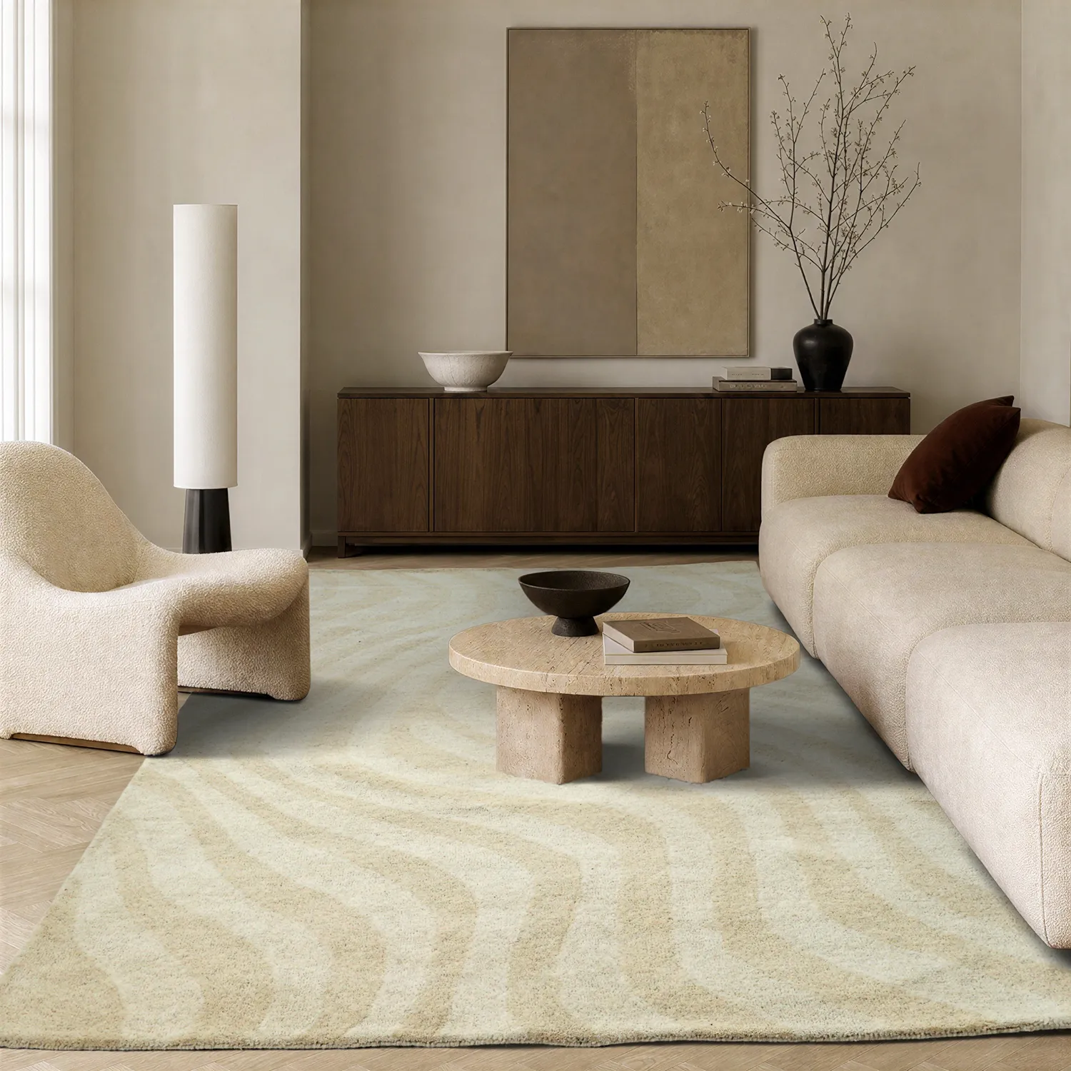Villamatto - Aiz Hand Tufted Wool Premium (harmaa)