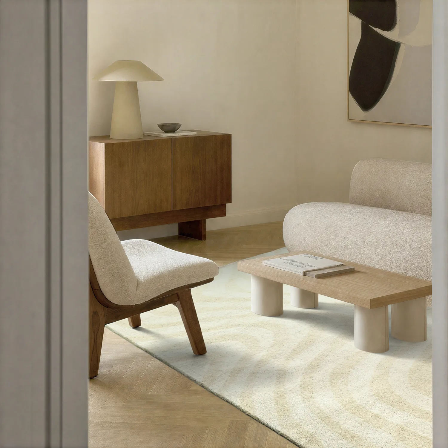 Villamatto - Aiz Hand Tufted Wool Premium (harmaa)