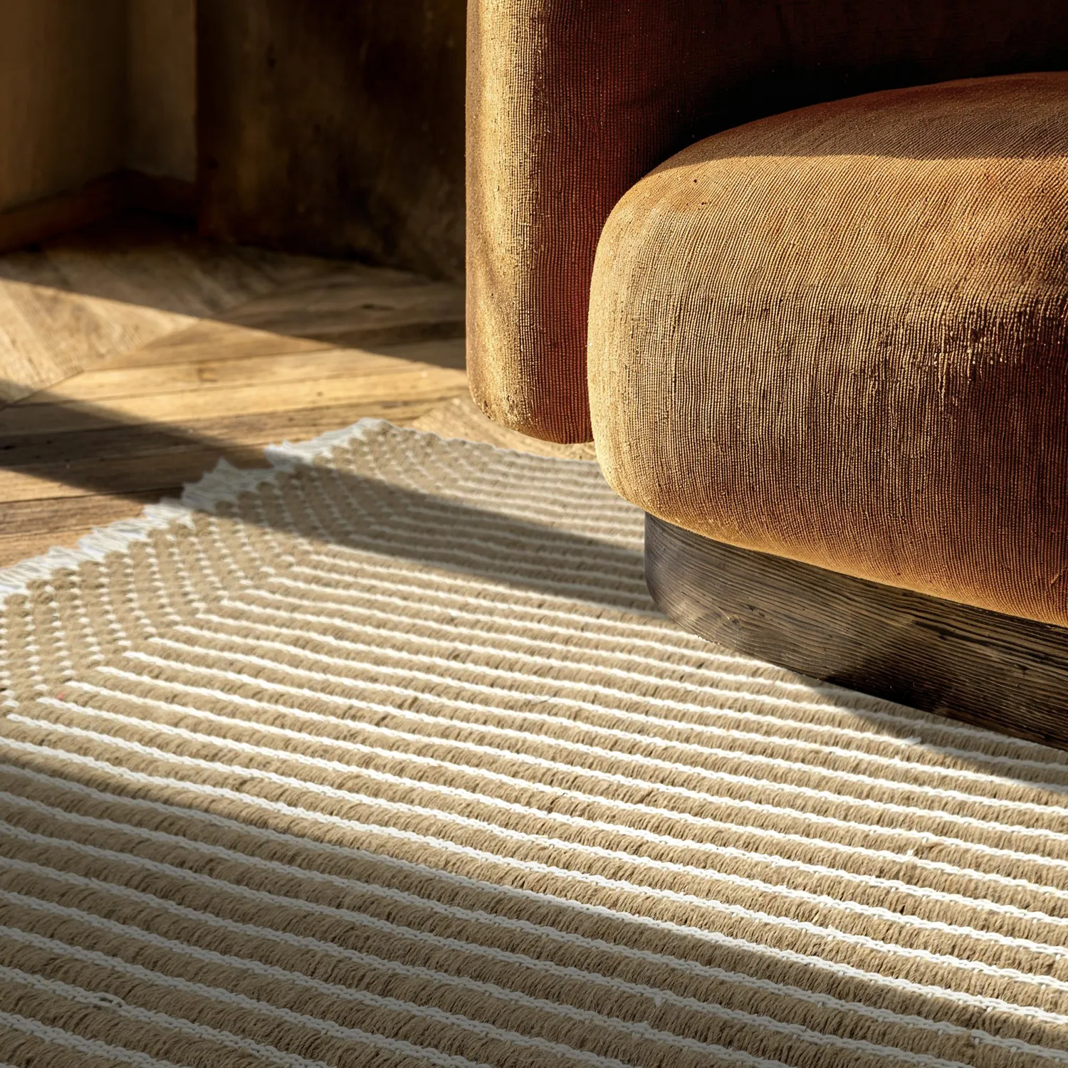 Villamatto - Arbil (beige/valkoinen)