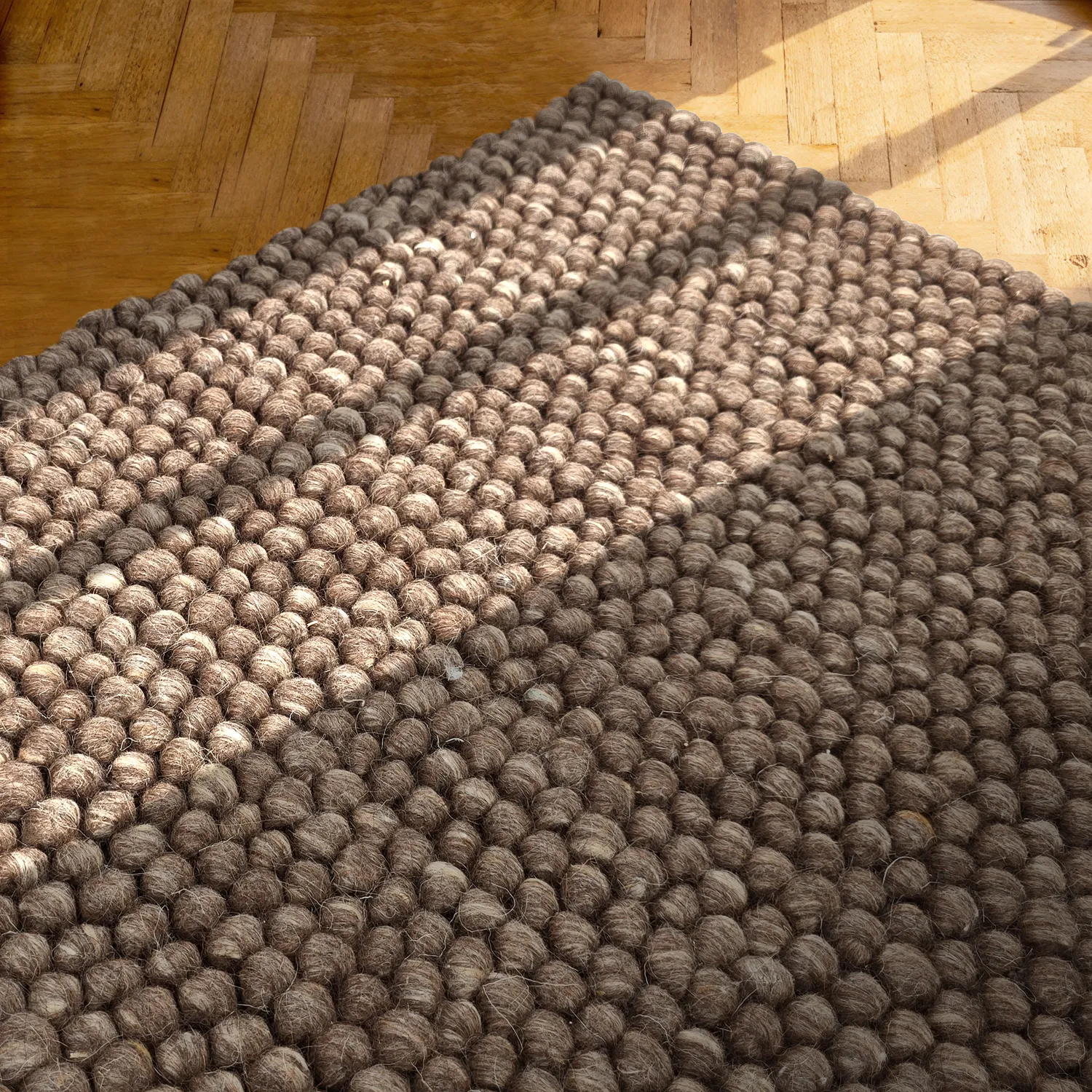 Villamatto - Avafors Wool Bubble (ruskea/beige)