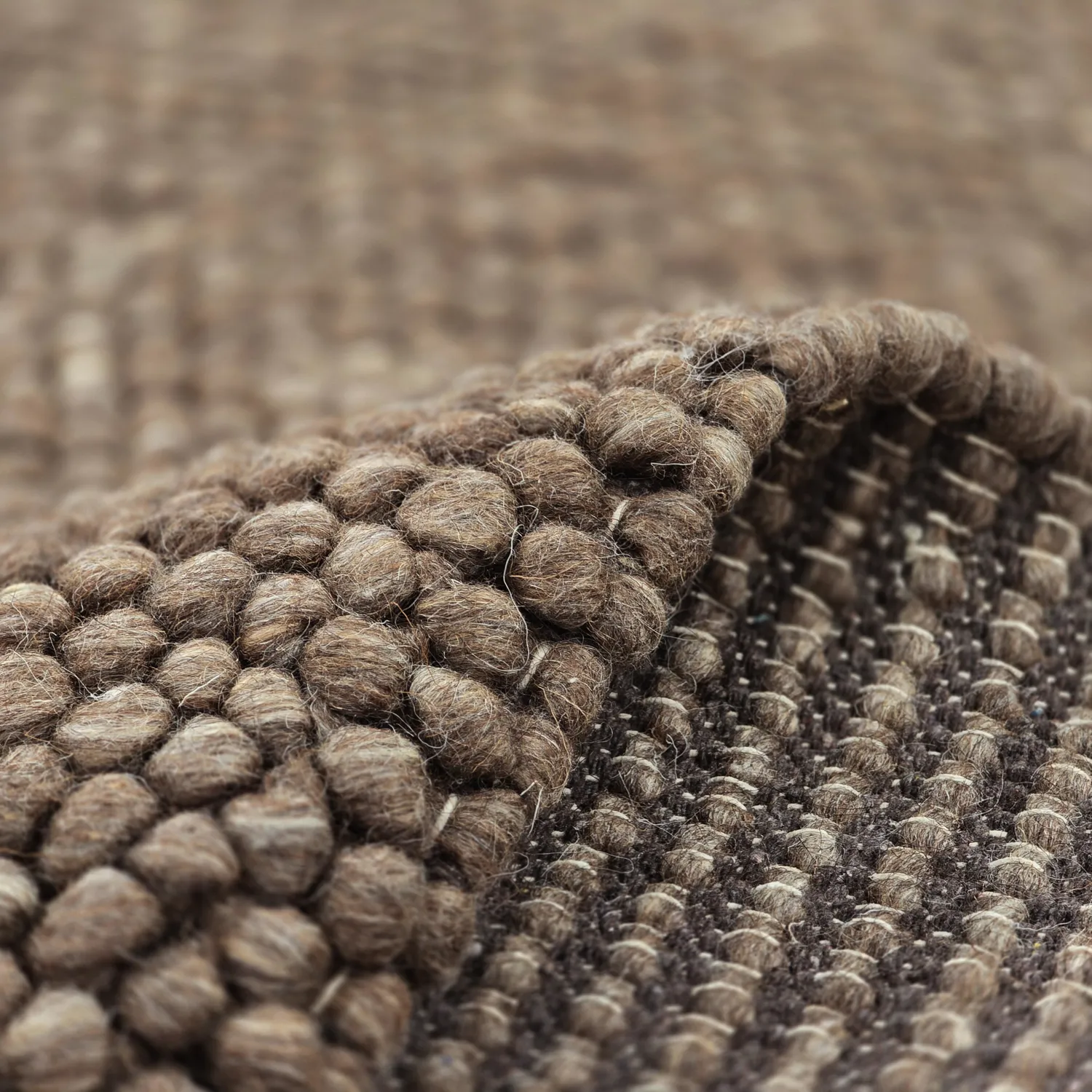 Villamatto - Avafors Wool Bubble (ruskea/beige)