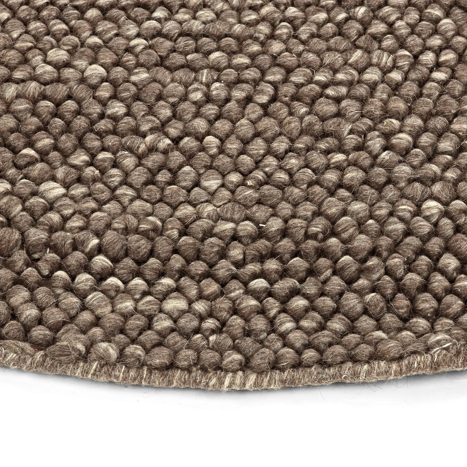 Pyöreät matot - Avafors Wool Bubble (ruskea/beige)