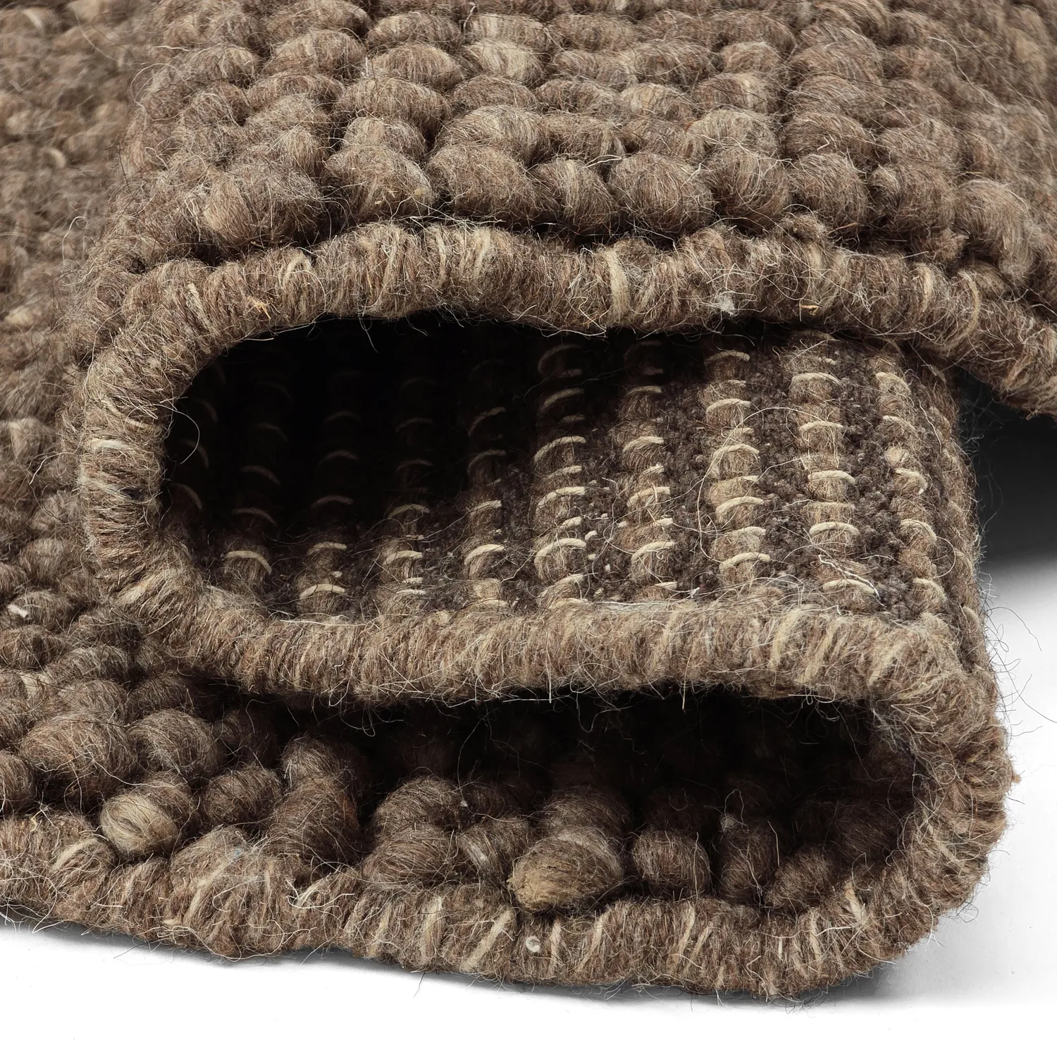 Pyöreät matot - Avafors Wool Bubble (ruskea/beige)