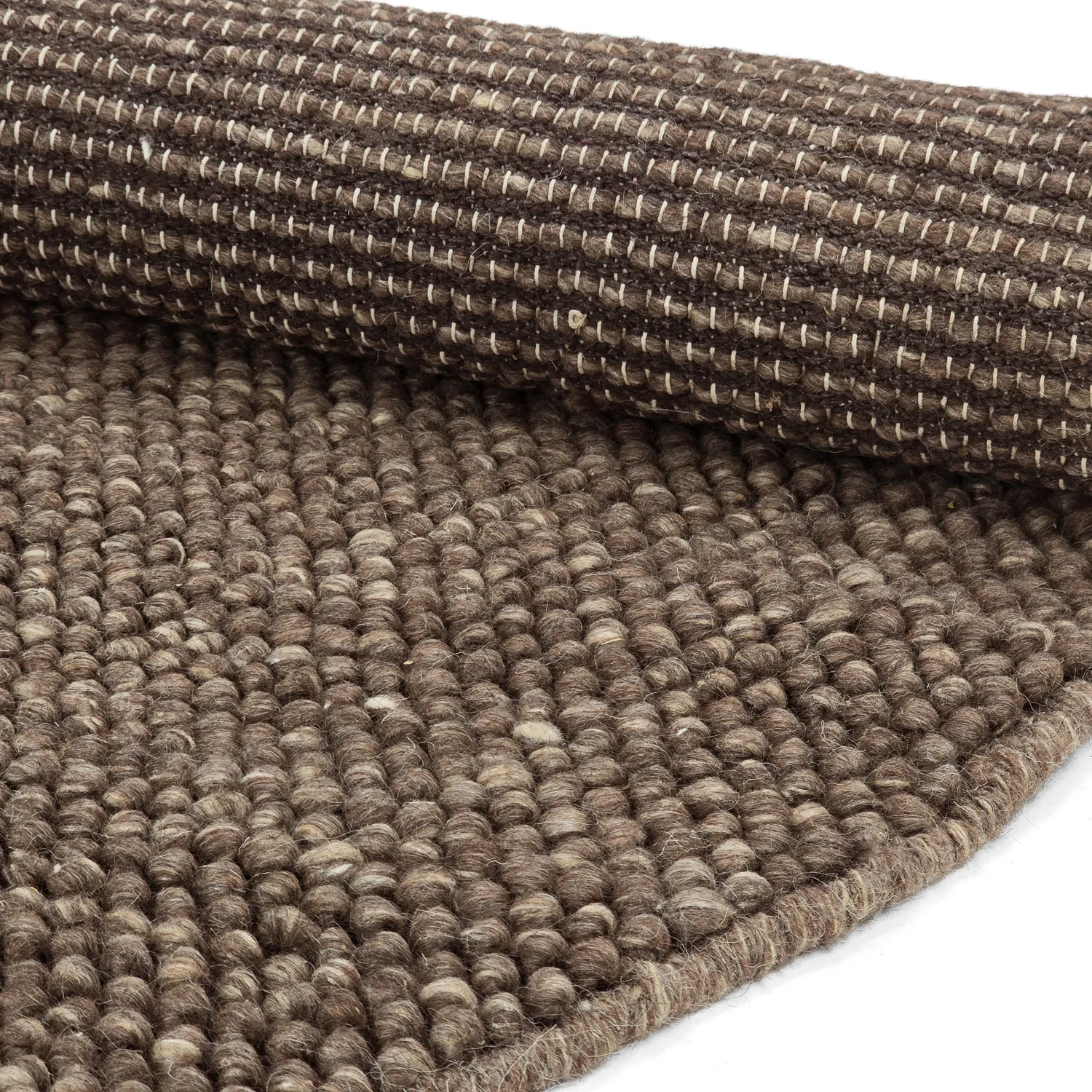 Pyöreät matot - Avafors Wool Bubble (ruskea/beige)