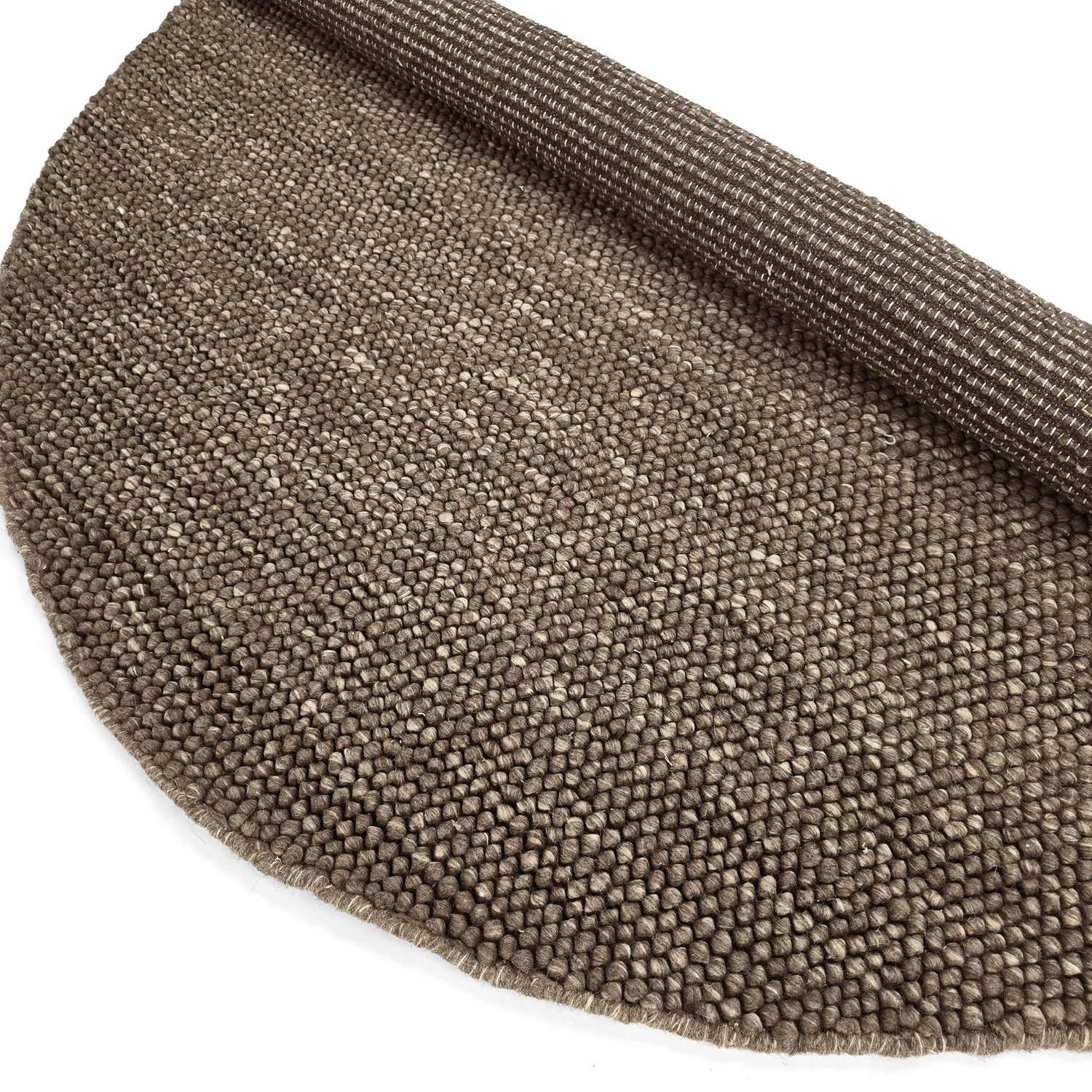Pyöreät matot - Avafors Wool Bubble (ruskea/beige)