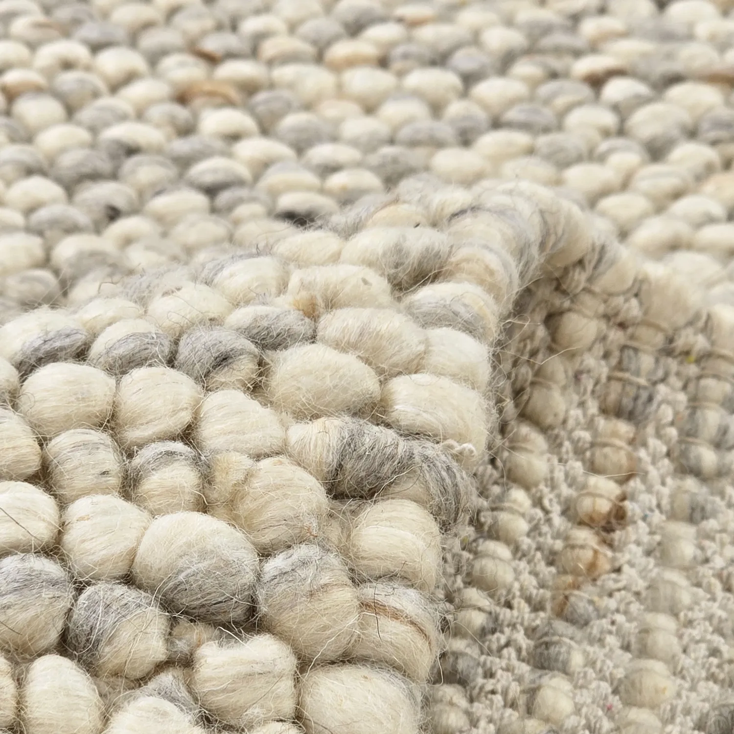 Villamatto - Avafors Wool Bubble (harmaa/beige)