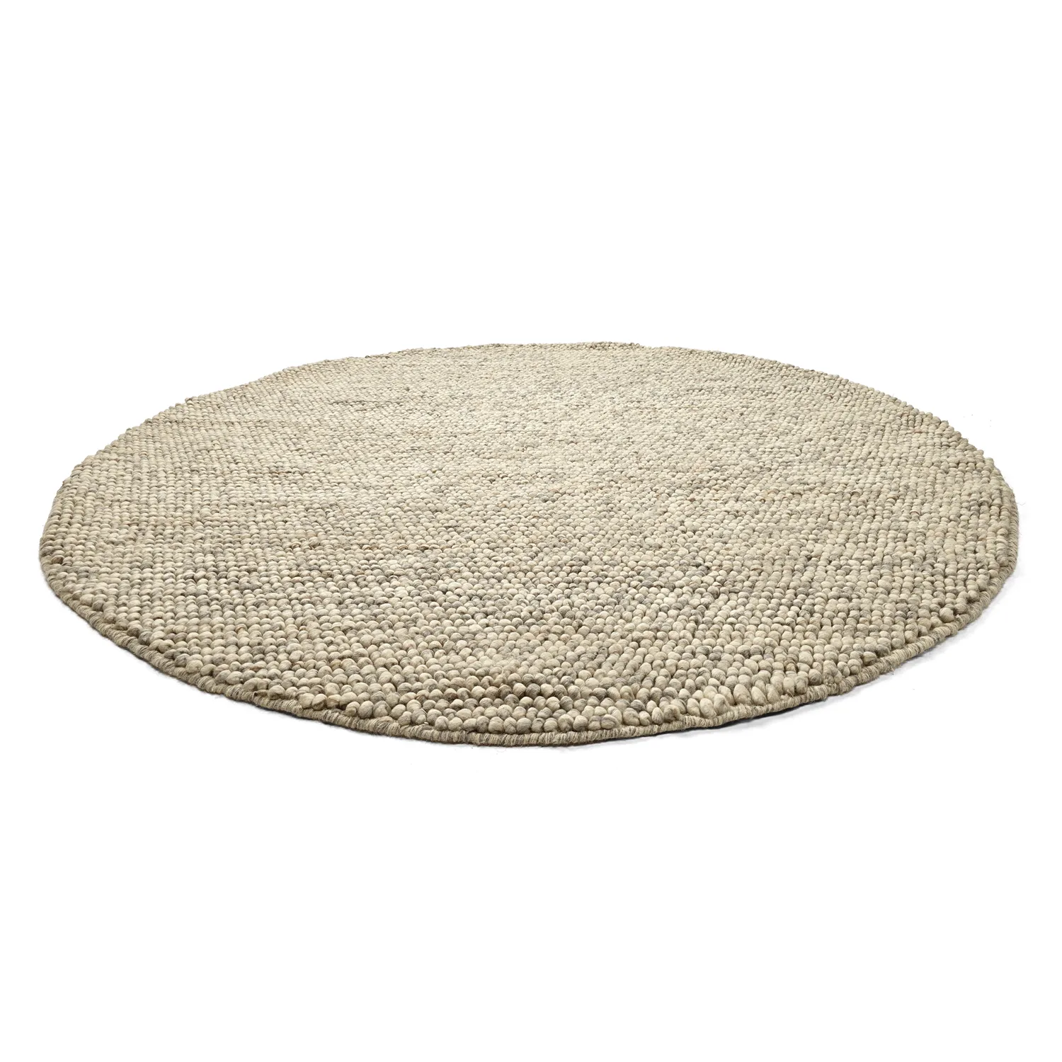 Pyöreät matot - Avafors Wool Bubble (harmaa/beige)