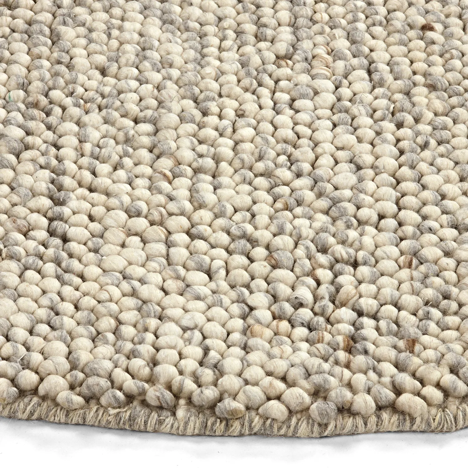 Pyöreät matot - Avafors Wool Bubble (harmaa/beige)