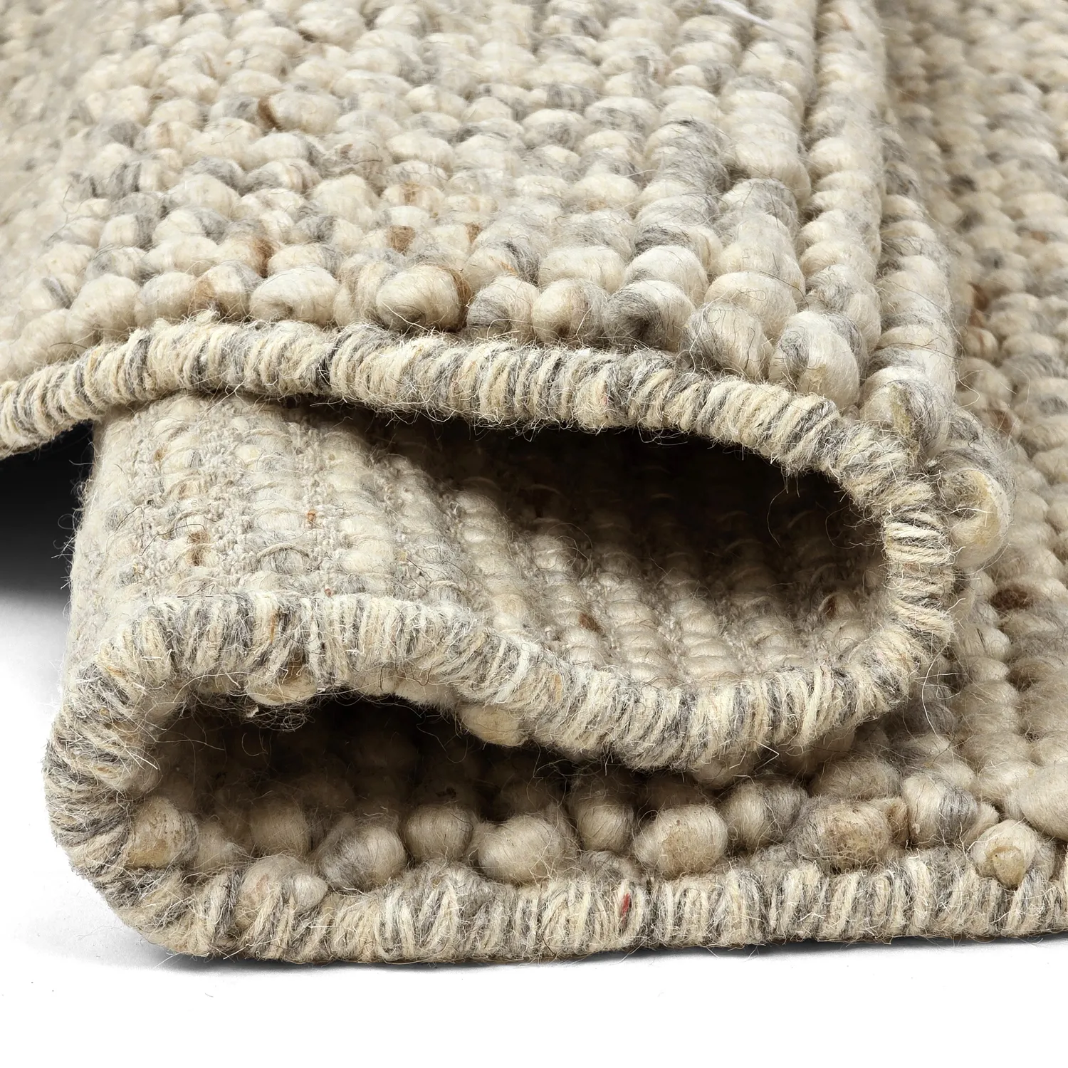 Pyöreät matot - Avafors Wool Bubble (harmaa/beige)