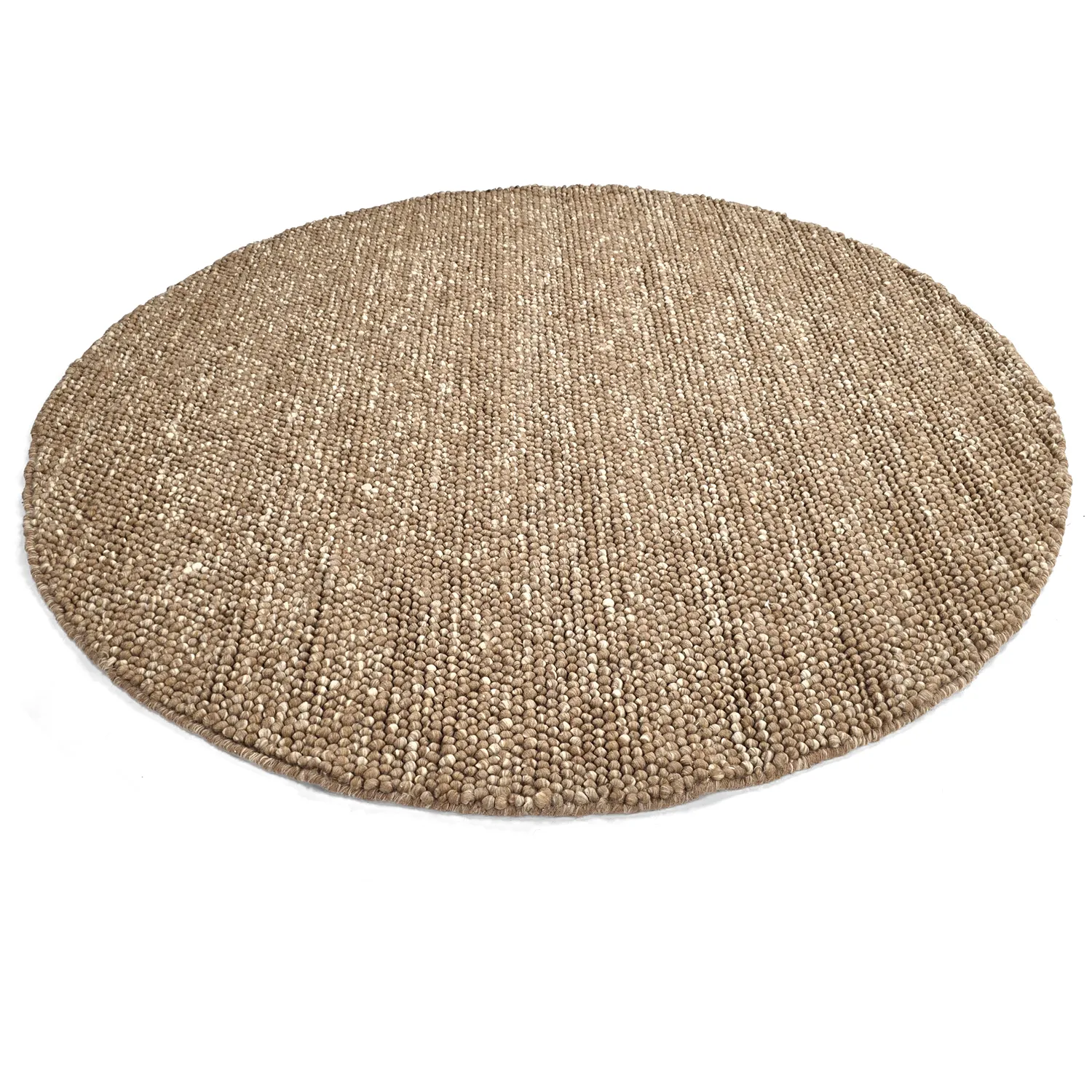 Pyöreät matot - Avafors Wool Bubble (vaaleanruskea/valkoinen)