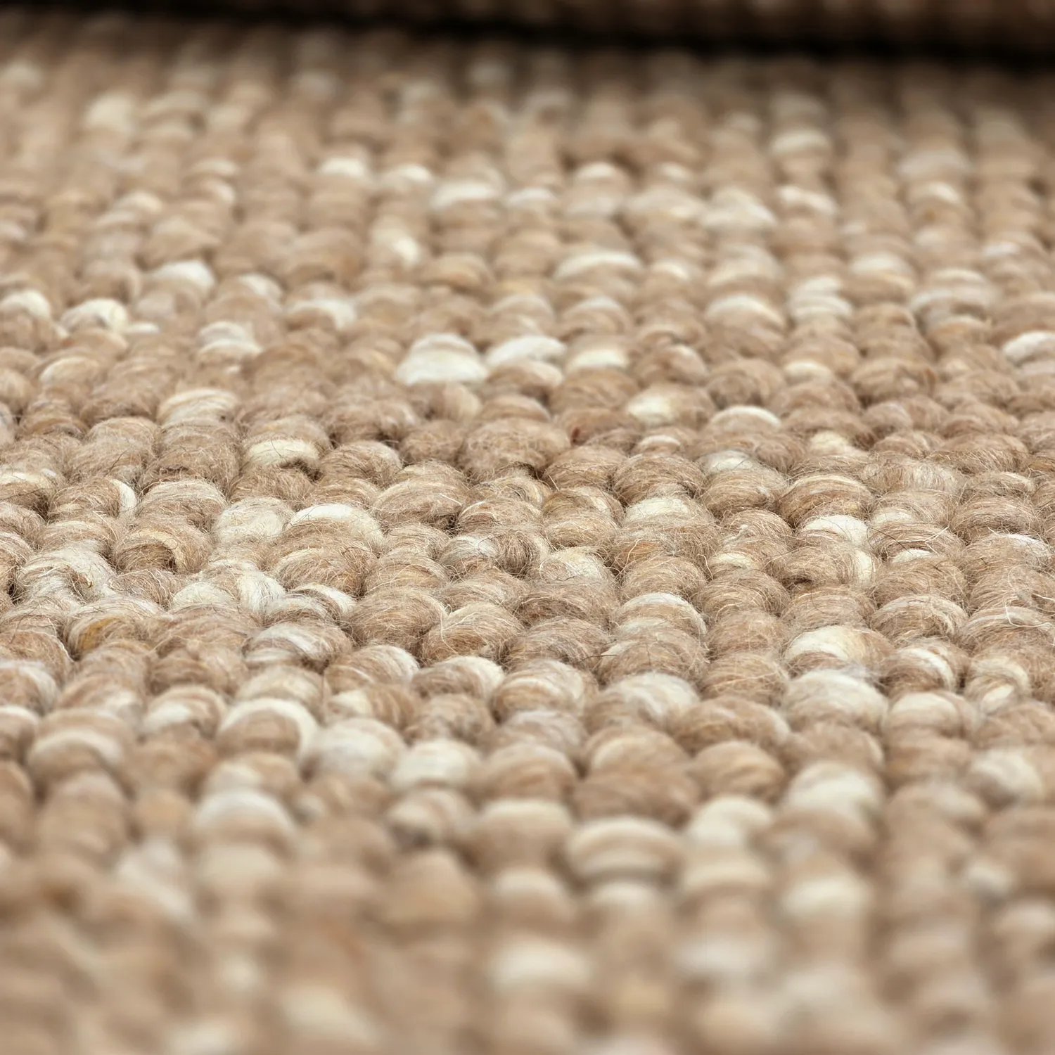 Pyöreät matot - Avafors Wool Bubble (vaaleanruskea/valkoinen)