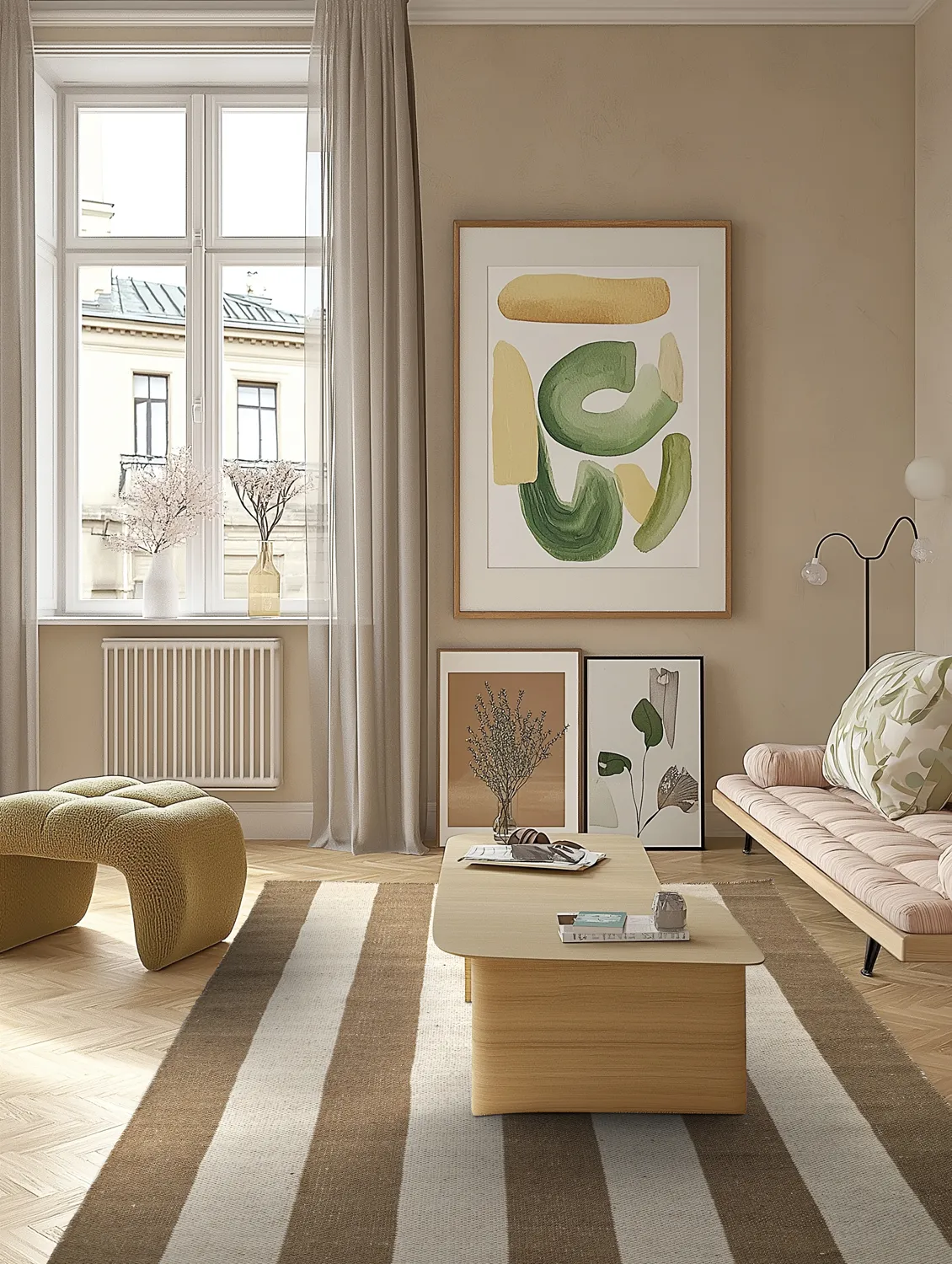 Villamatto - Garine (ruskea/beige)