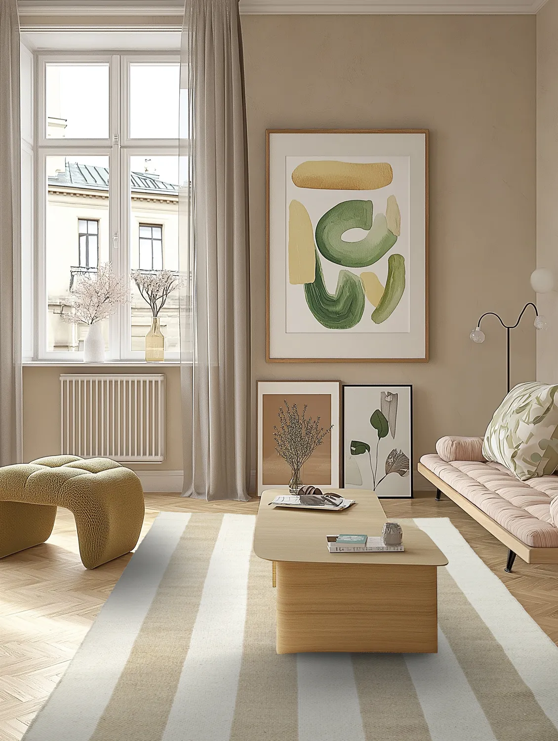 Villamatto - Garine (luonnonvalkoinen/beige)