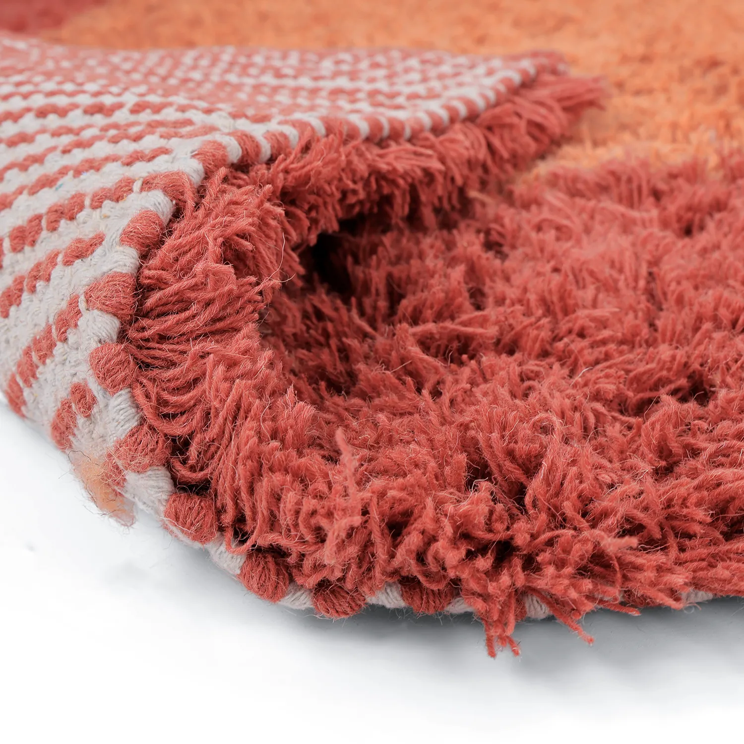 Villamatto - Khenifra Handknot Wool Premium (oranssi/punainen)
