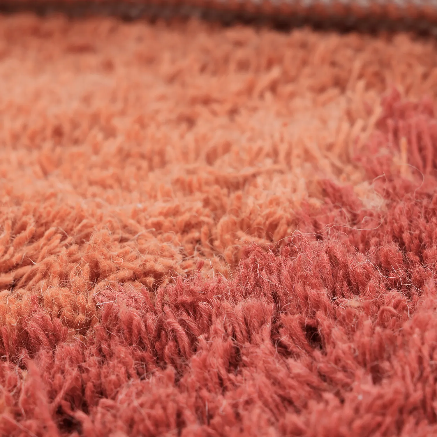 Villamatto - Khenifra Handknot Wool Premium (oranssi/punainen)