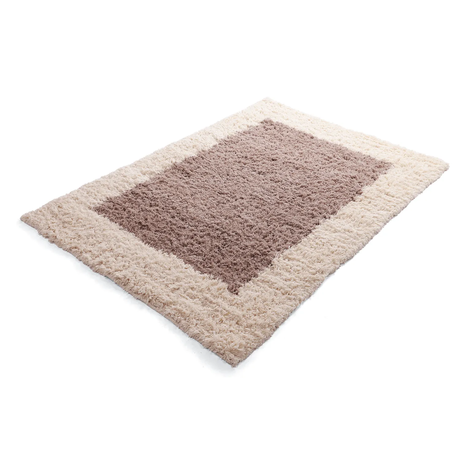 Villamatto - Khenifra Handknot Wool Premium (taupe/kermanvärinen)