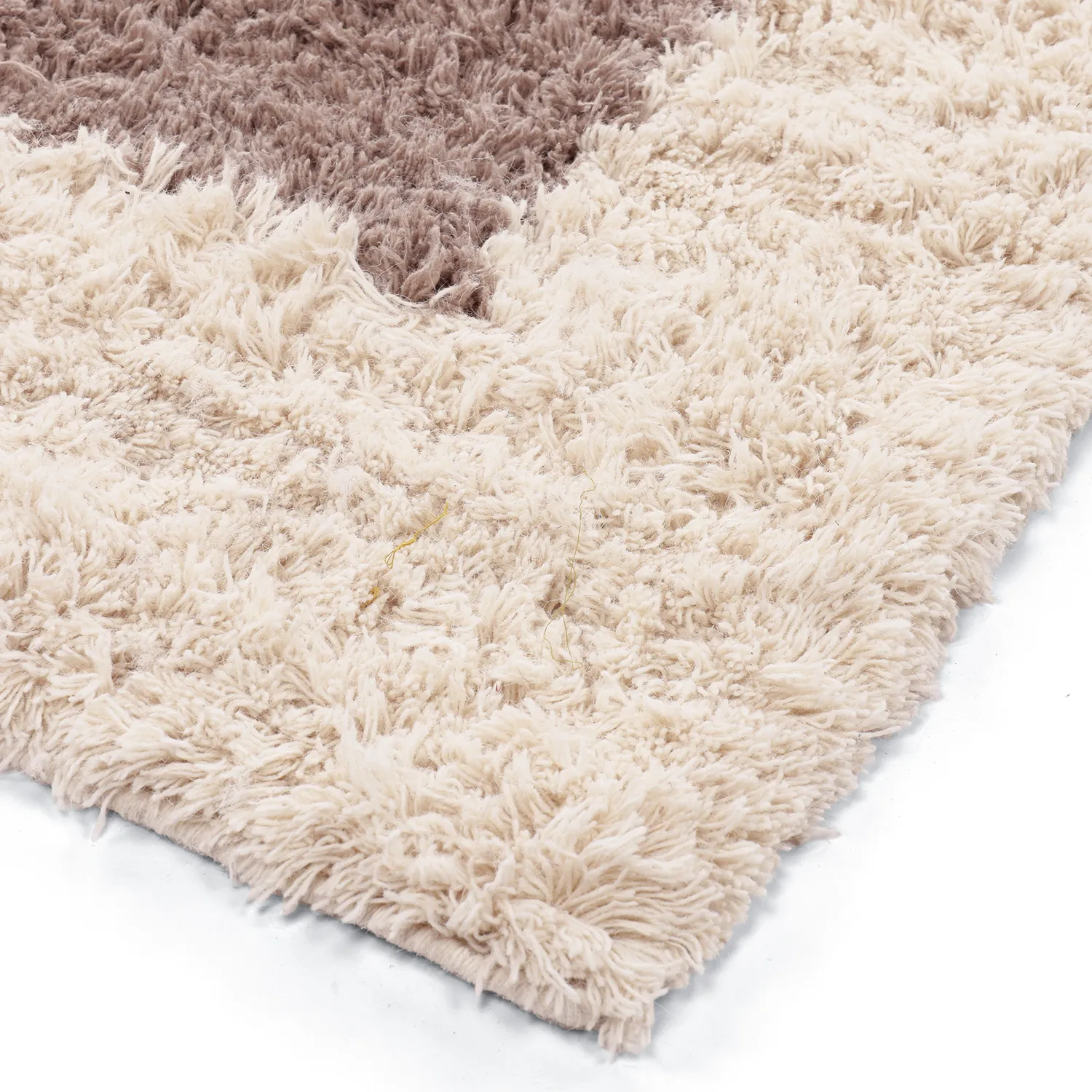 Villamatto - Khenifra Handknot Wool Premium (taupe/kermanvärinen)