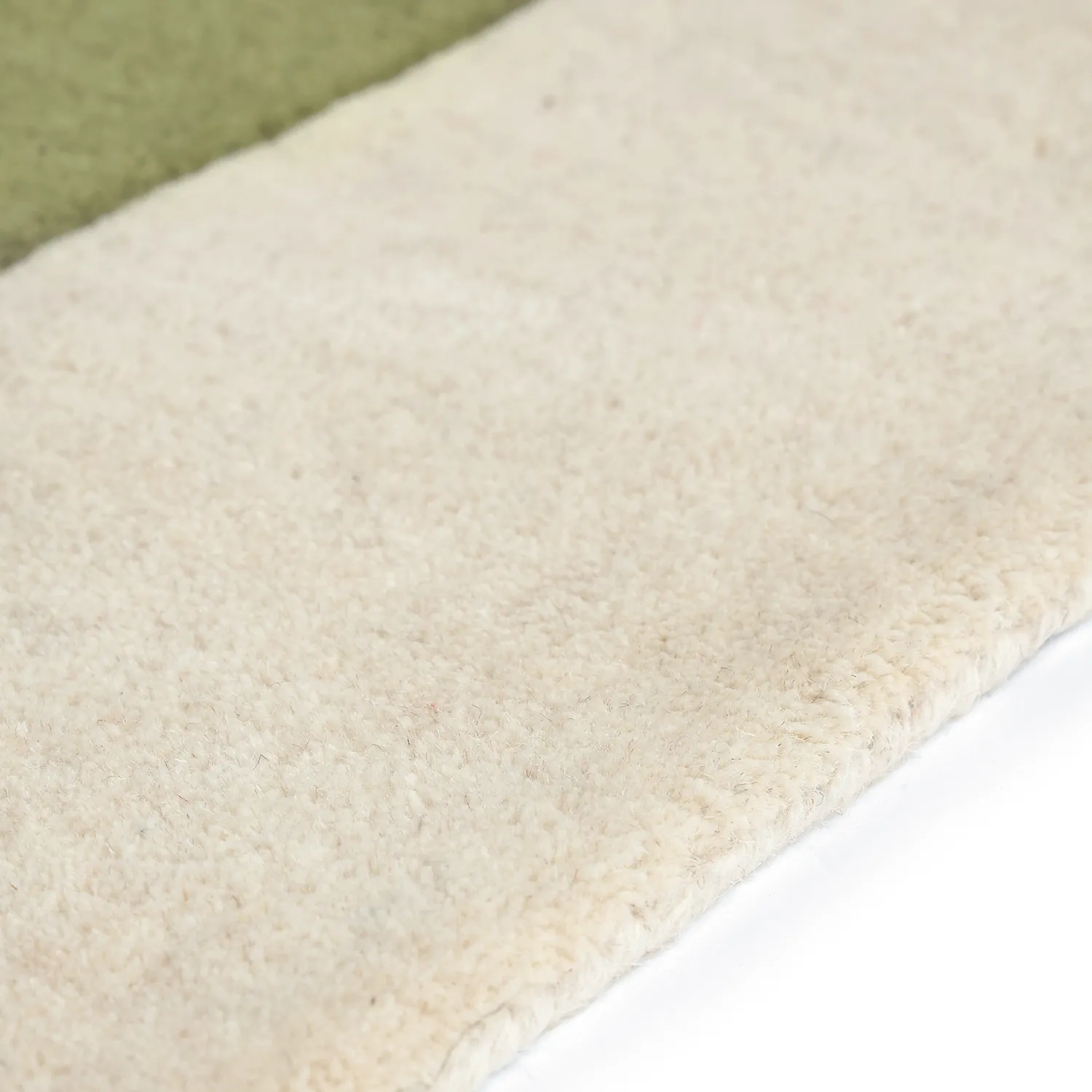 Villamatto - Puri Hand Tufted Wool Premium (vihreä/kermanvärinen)