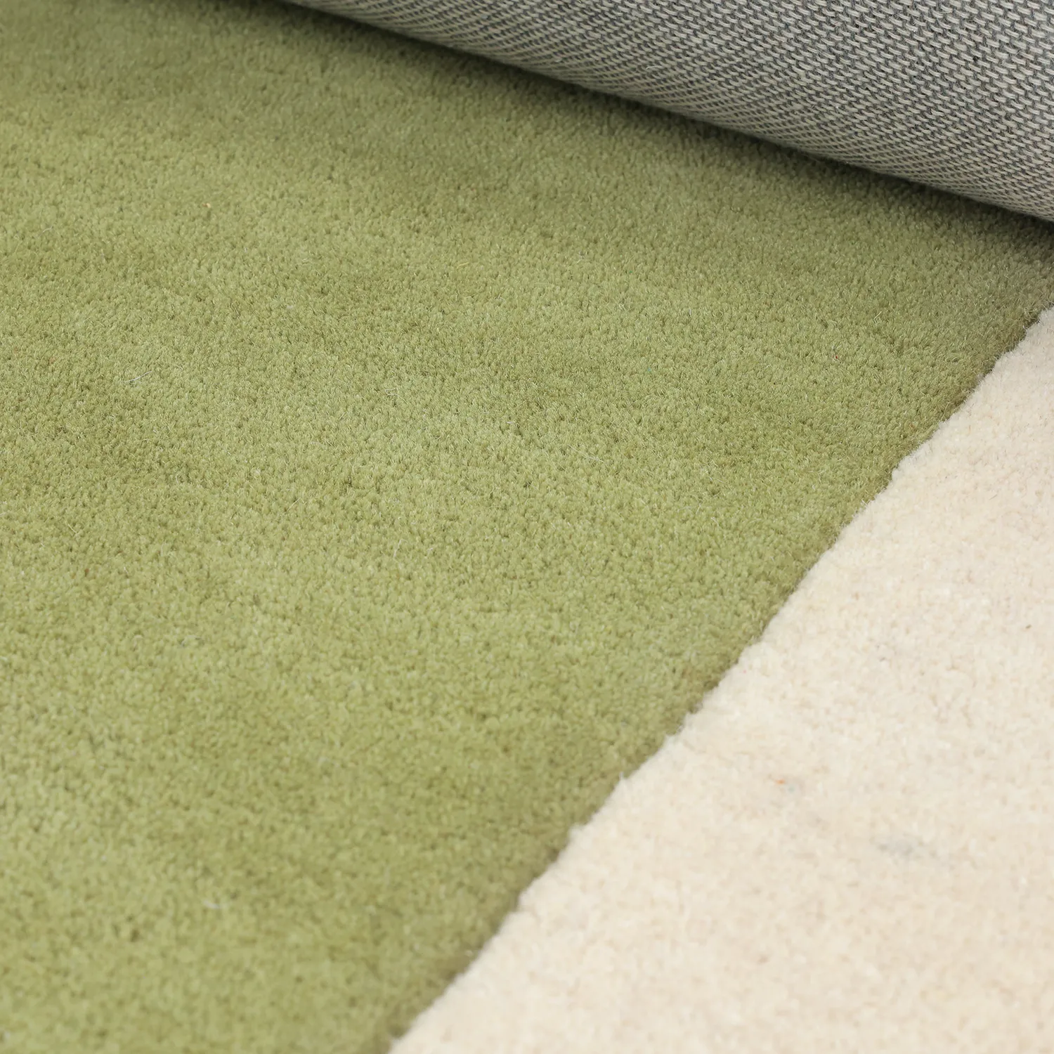 Villamatto - Puri Hand Tufted Wool Premium (vihreä/kermanvärinen)