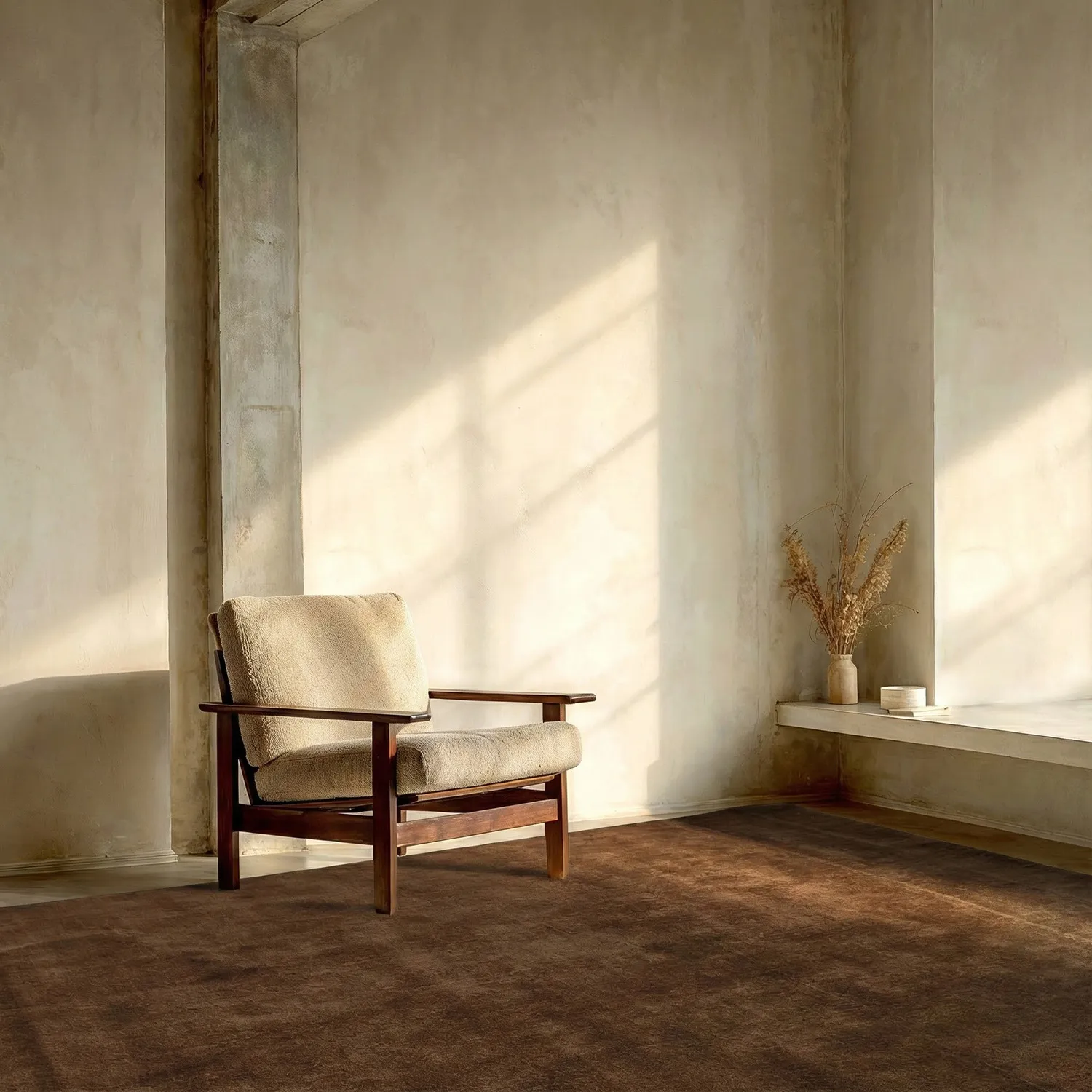 Villamatto - Rozel Handloom Wool Premium (ruskea)