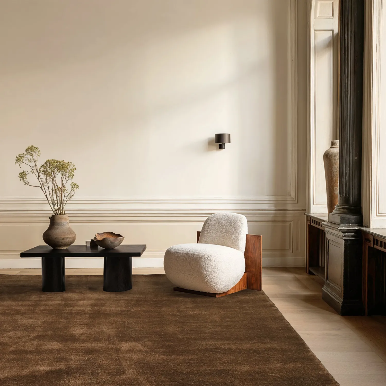 Villamatto - Rozel Handloom Wool Premium (ruskea)