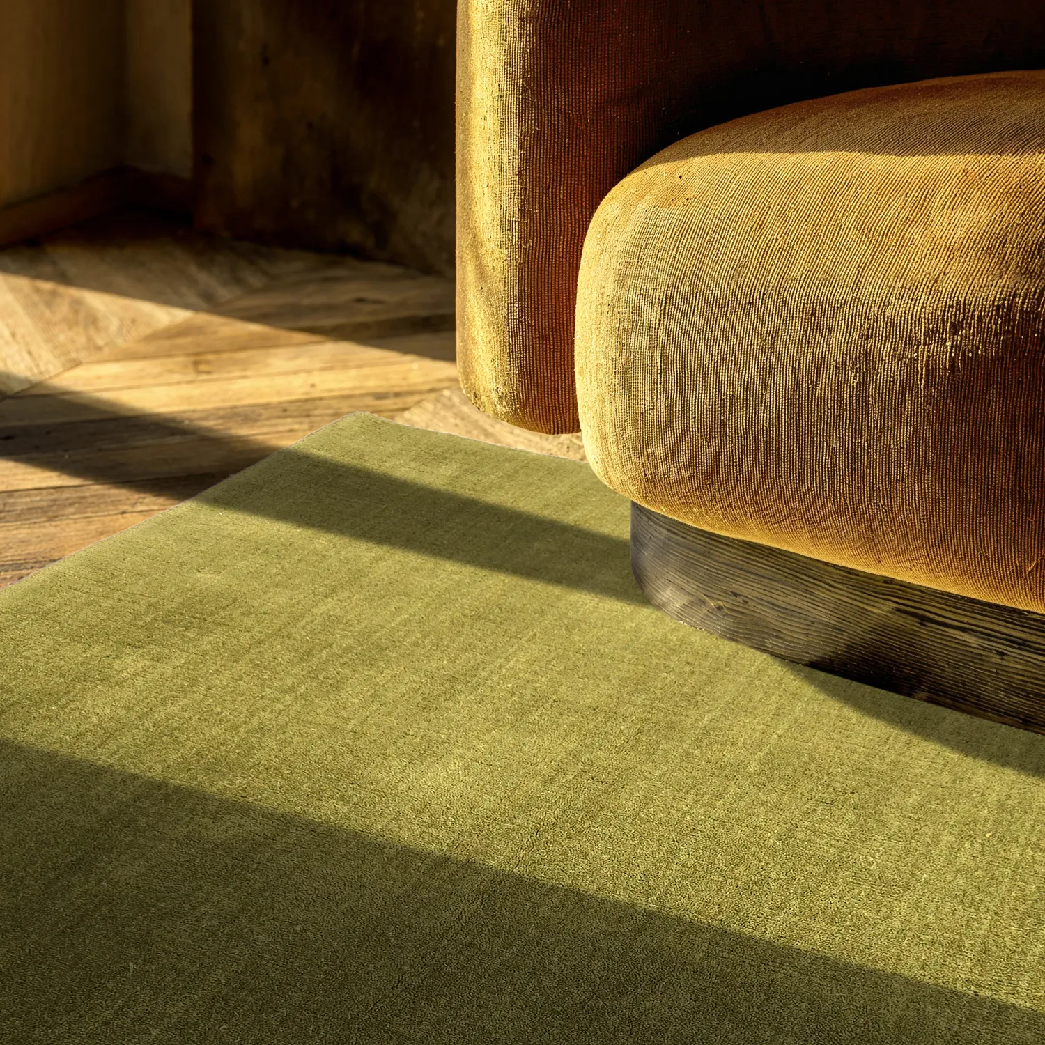 Villamatto - Rozel Handloom Wool Premium (sammaleen vihreä)