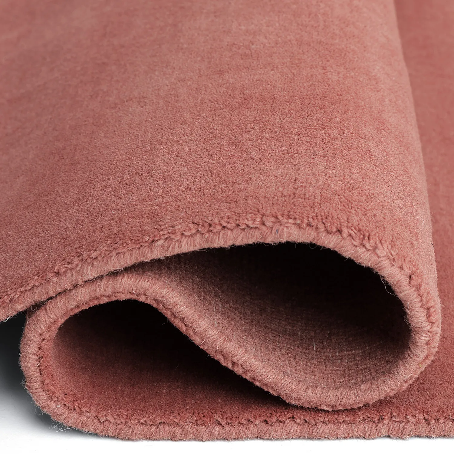 Villamatto - Rozel Handloom Wool Premium (himmeänpunainen)