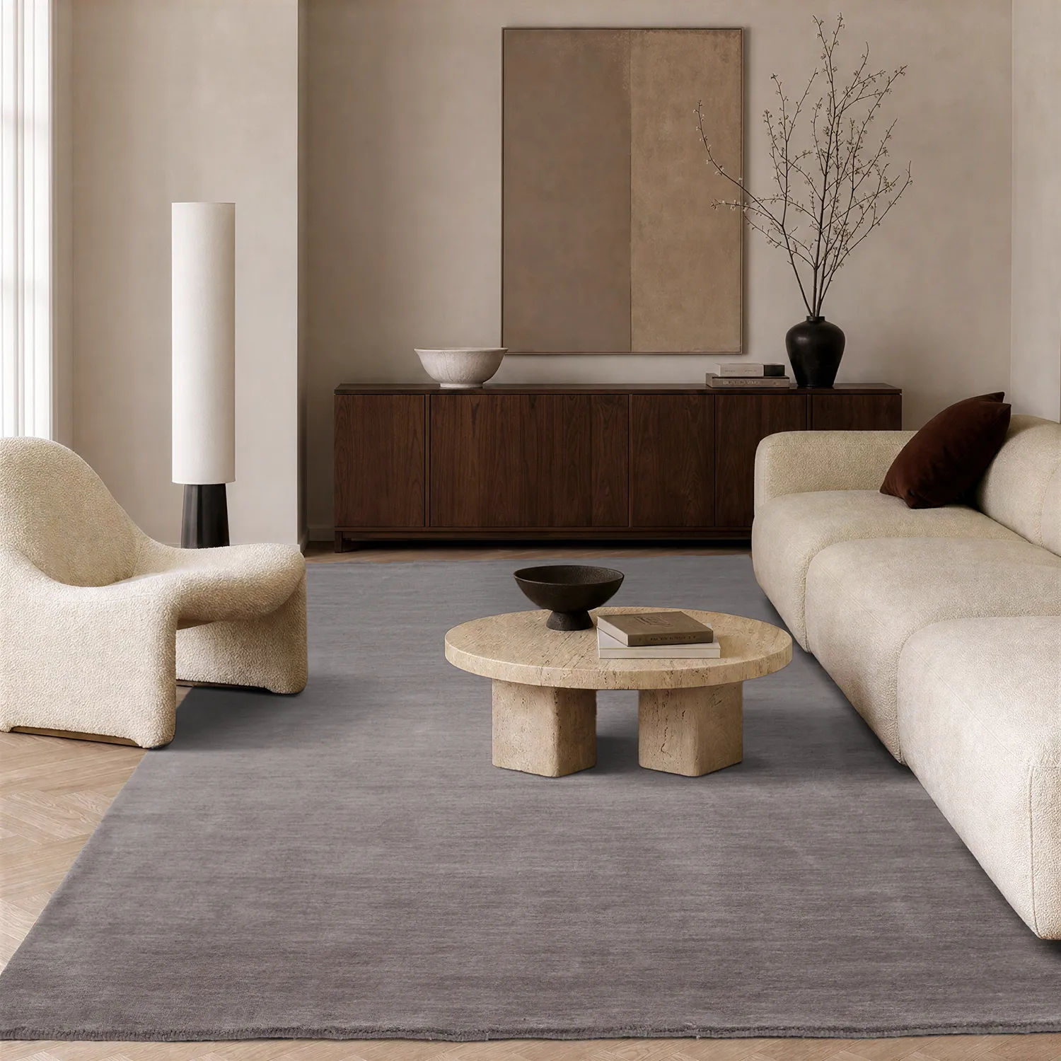 Villamatto - Rozel Handloom Wool Premium (vaalea taupe)