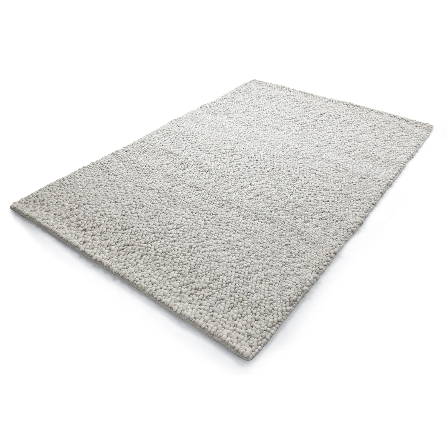 Villamatto - Sala Irregular Wool Bubble (vaaleanharmaa melange)