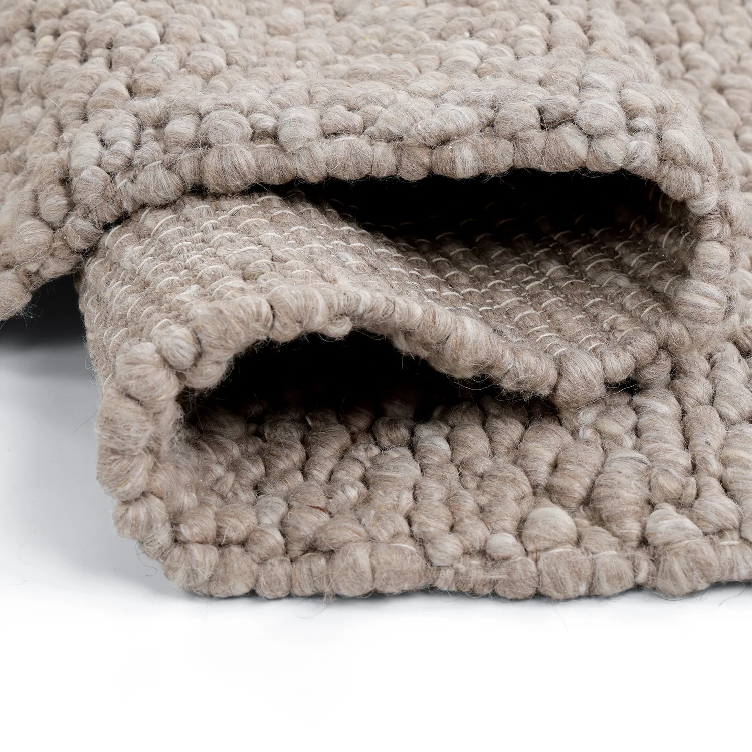Villamatto - Sala Irregular Wool Bubble (taupe/valkoinen meleerattu)