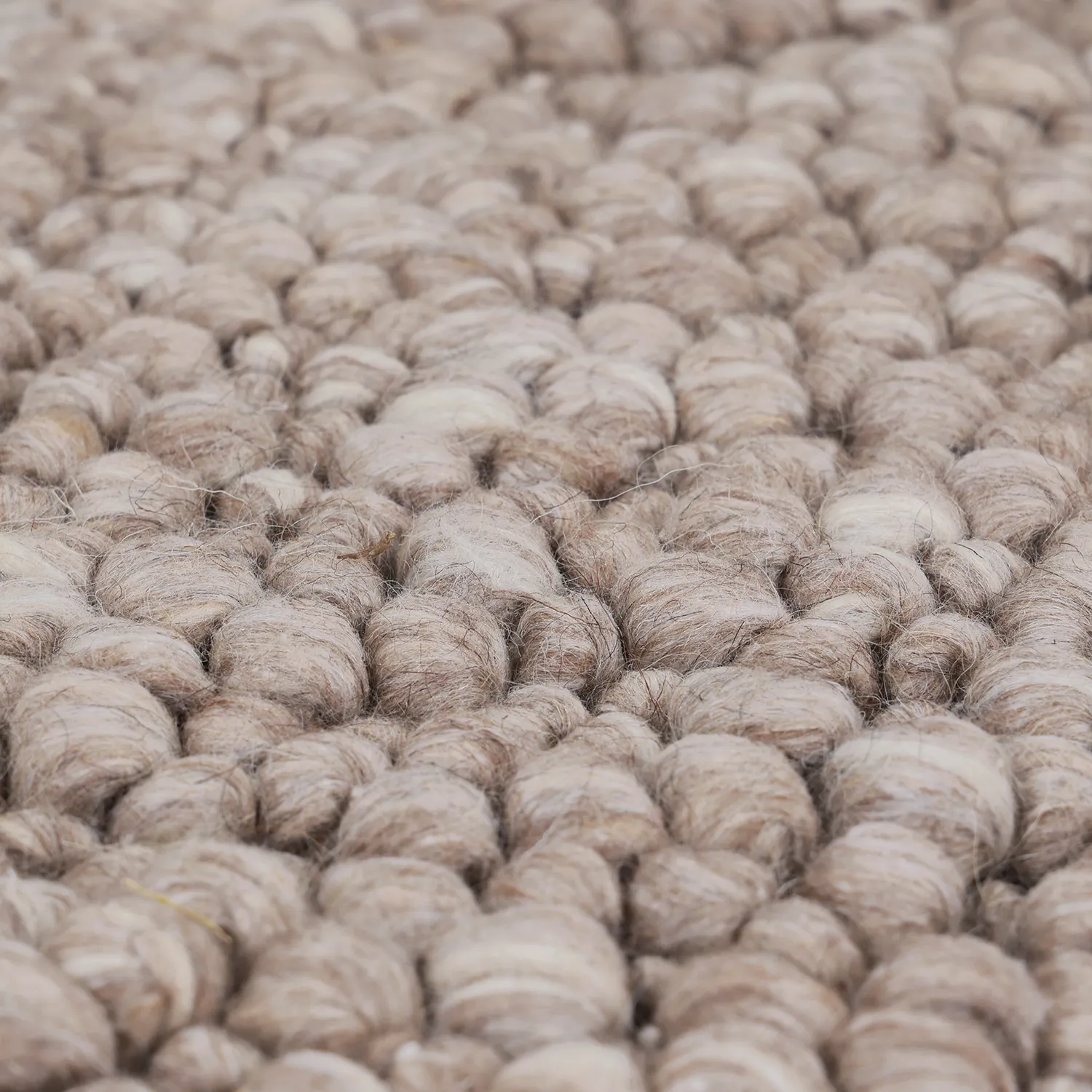 Villamatto - Sala Irregular Wool Bubble (taupe/valkoinen meleerattu)