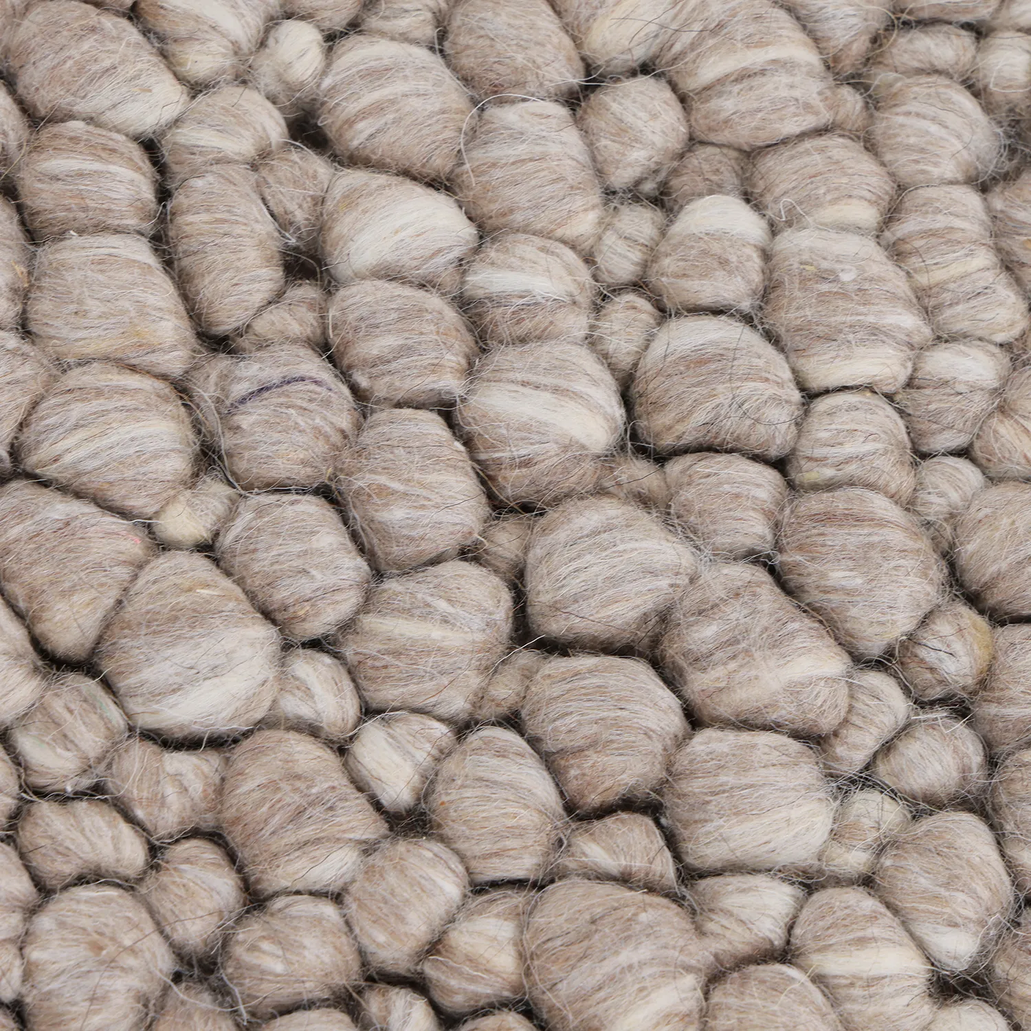 Villamatto - Sala Irregular Wool Bubble (taupe/valkoinen meleerattu)
